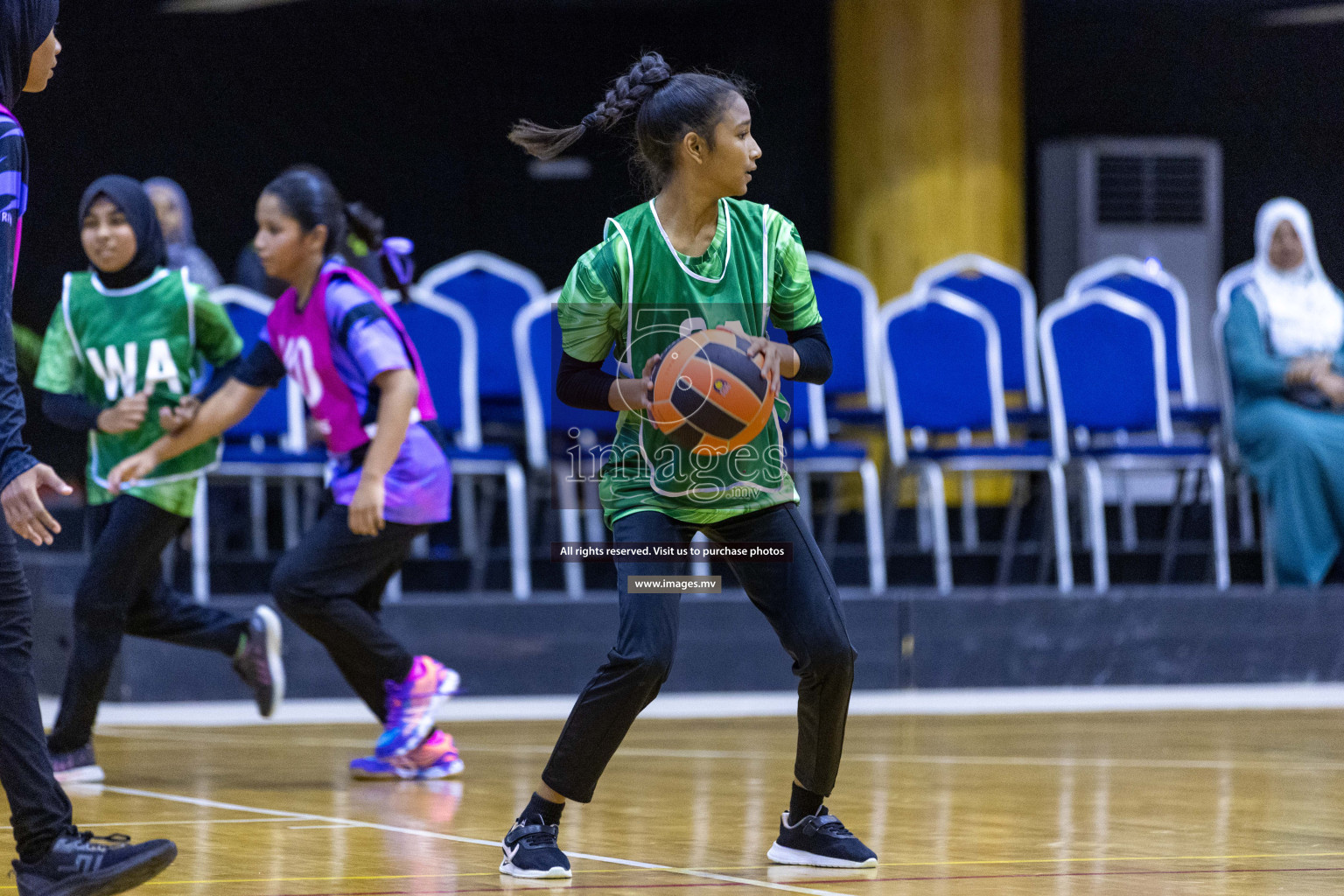 Day6 of 24th Interschool Netball Tournament 2023 was held in Social Center, Male', Maldives on 1st November 2023. Photos: Nausham Waheed / images.mv