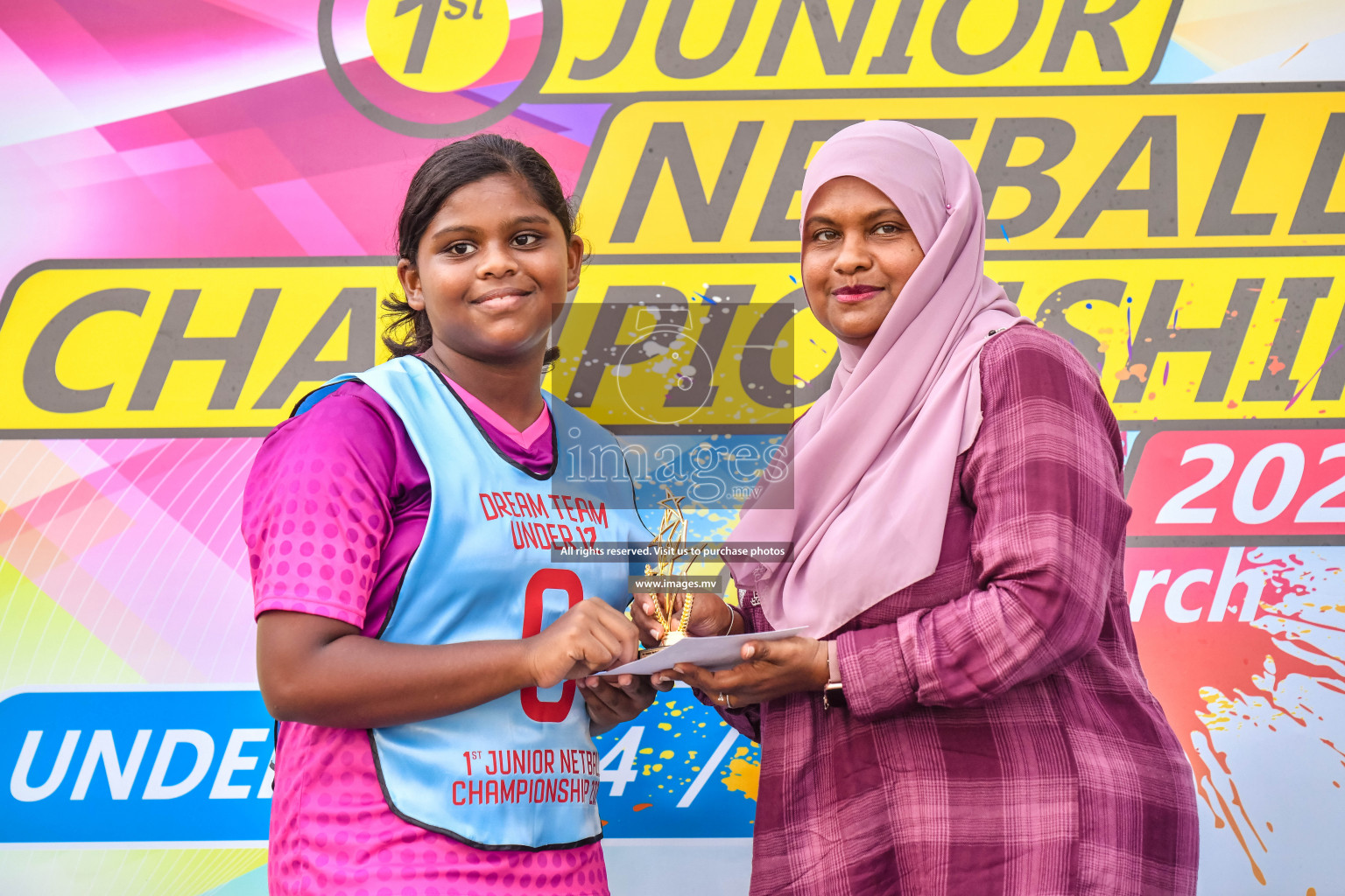 Final of Junior Netball Championship 2022 held in Male', Maldives on 19th March 2022. Photos by Nausham Waheed