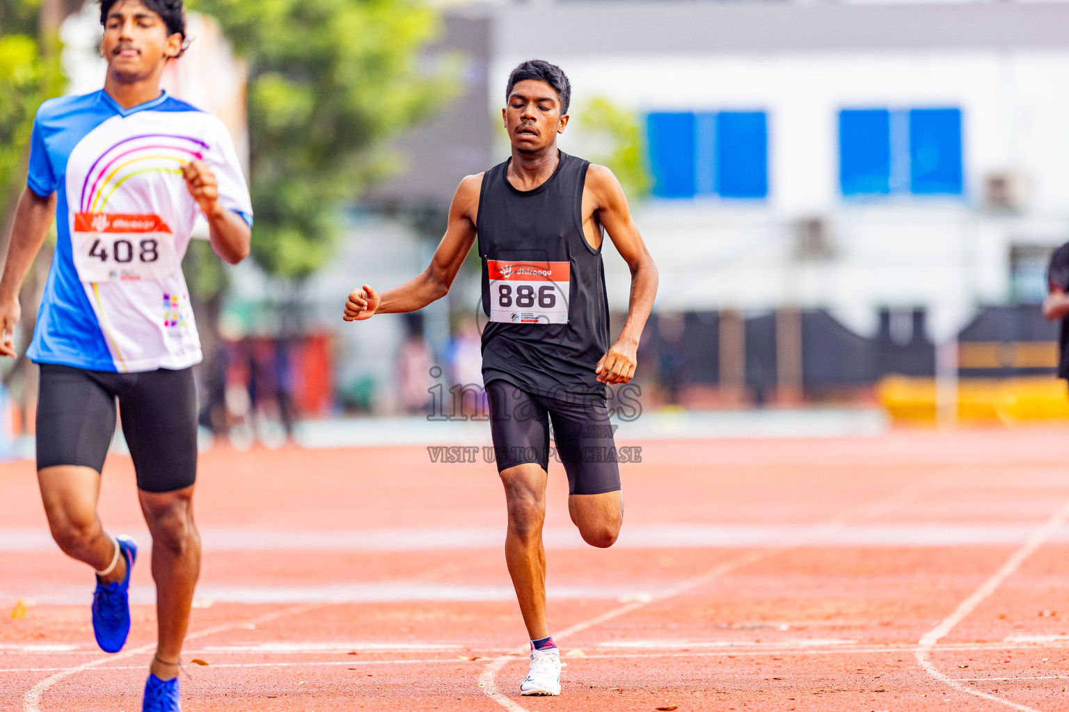 Day 4 of Inter-school Athletics Championship 2025 held in Ekuveni Synthetic Track, Male', Maldives on Thursday, 09th October 2025. Photos by: Areef Adam / Images.mv