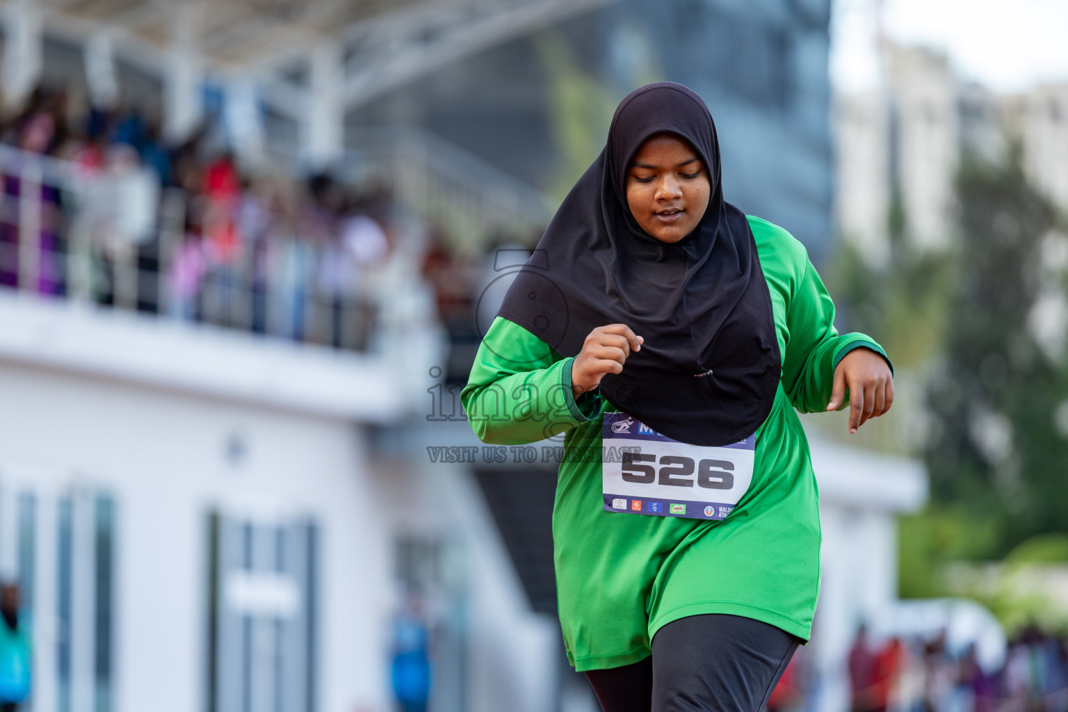 Day 2 of MWSC Interschool Athletics Championships 2024 held in Hulhumale Running Track, Hulhumale, Maldives on Sunday, 10th November 2024. 
Photos by: Hassan Simah / Images.mv