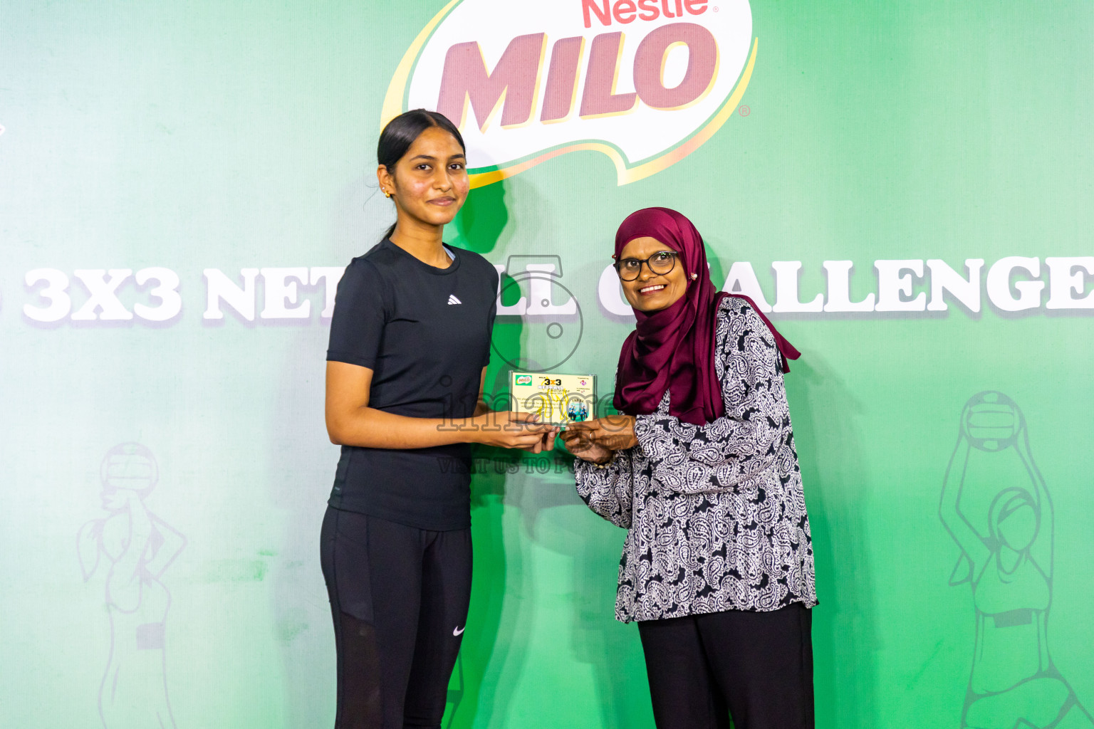 Final of MILO 3x3 Netball Challenge 2024 was held in Ekuveni Netball Court at Male', Maldives on Thursday, 20th March 2024. Photos: Nausham Waheed / images.mv