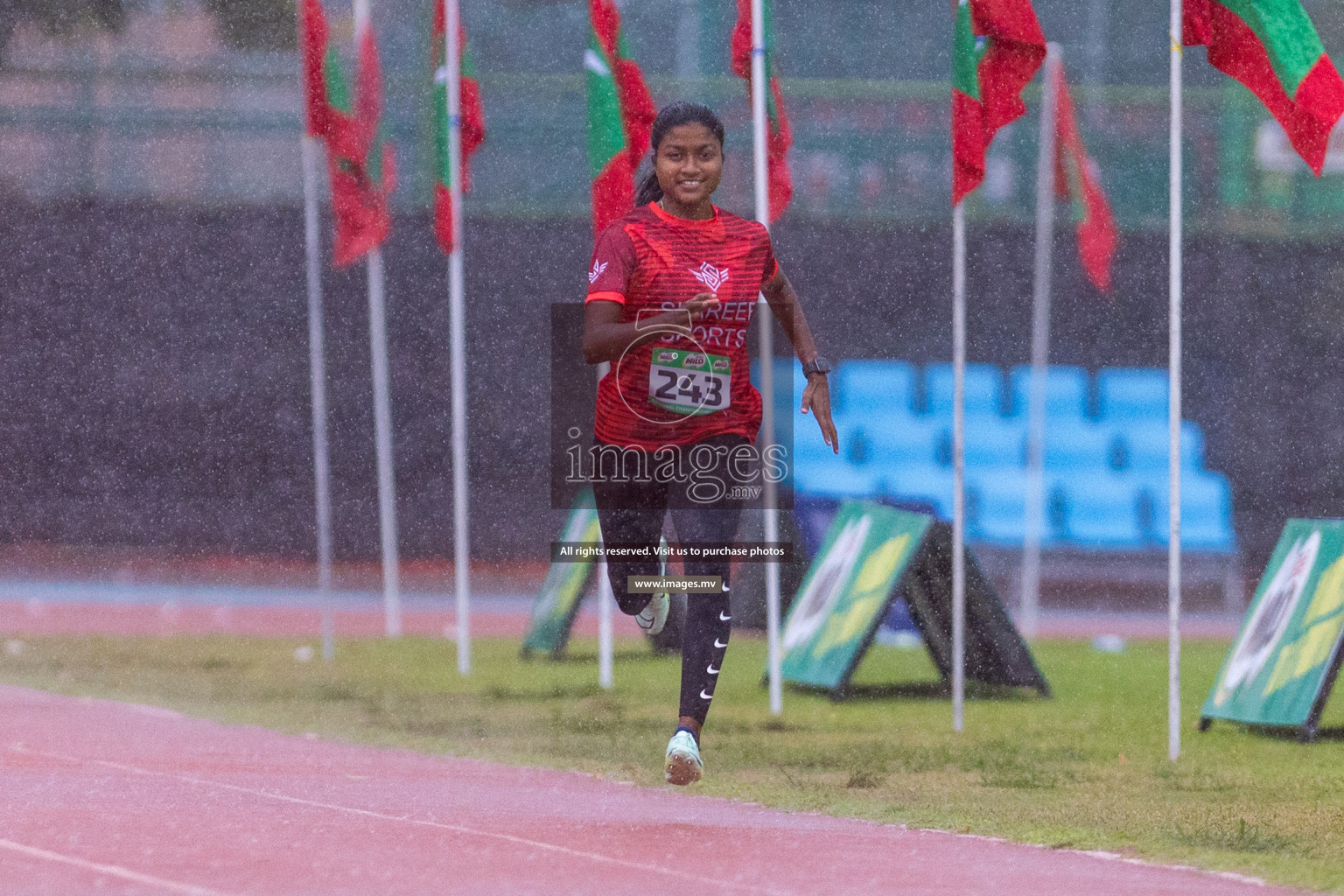 Day 2 of National Athletics Championship 2023 was held in Ekuveni Track at Male', Maldives on Friday, 24th November 2023. Photos: Nausham Waheed / images.mv