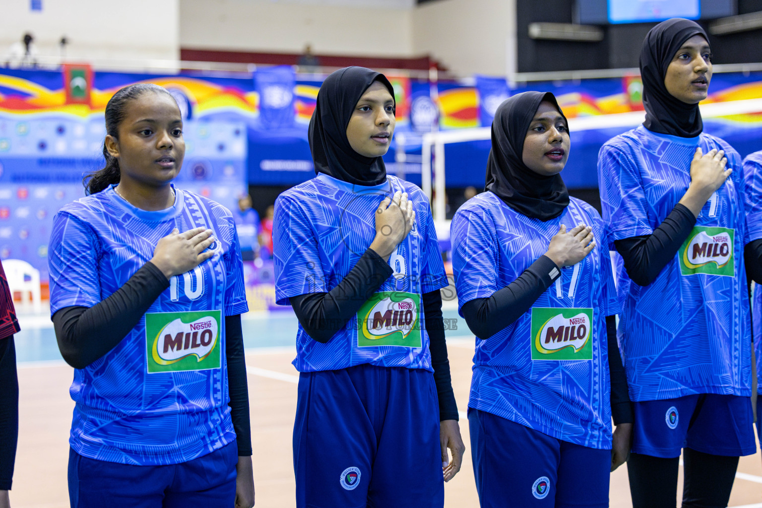 Police Club vs Flexor Sports Club in Day 1 of National Volleyball League 2025 - Women's Division held in Male', Maldives on Saturday, 19th April 2025 at Social Center Indoor Hall Photos 
By: Hassan Simah / images.mv