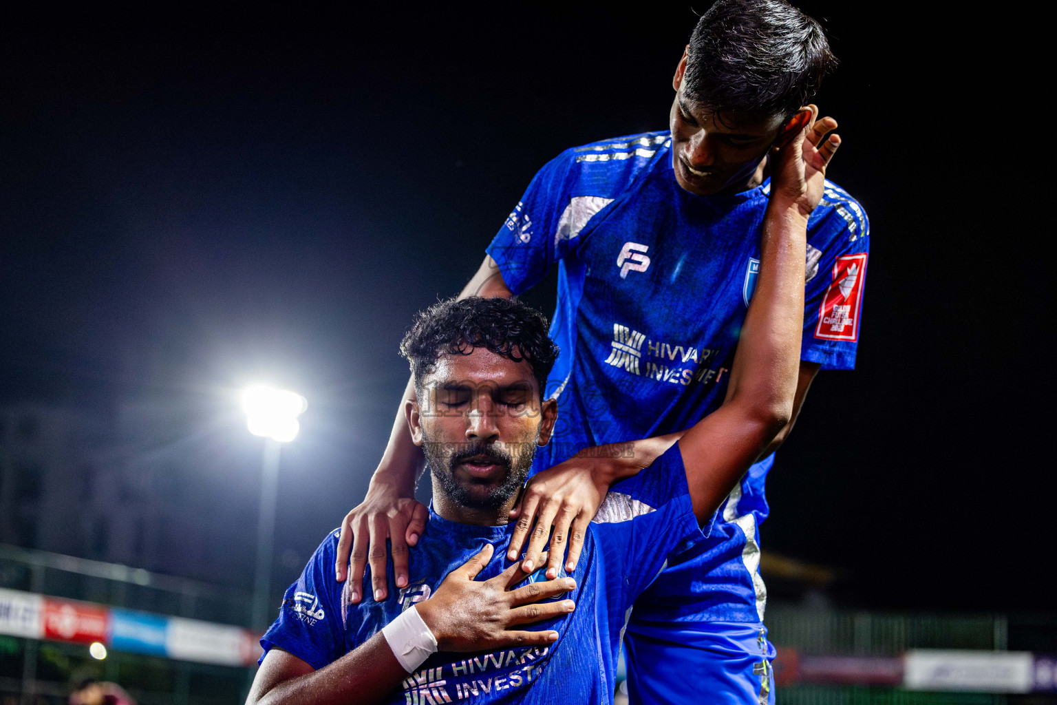 V Keyodhoo vs AA Mathiveri in zone round on Day 32 of Golden Futsal Challenge 2025 was held on Wednesday , 5th February 2025, in Hulhumale', Maldives. Photos: Nausham Waheed / images.mv