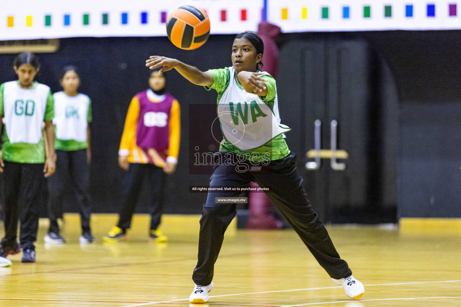 Day3 of 24th Interschool Netball Tournament 2023 was held in Social Center, Male', Maldives on 29th October 2023. Photos: Nausham Waheed, Mohamed Mahfooz Moosa / images.mv