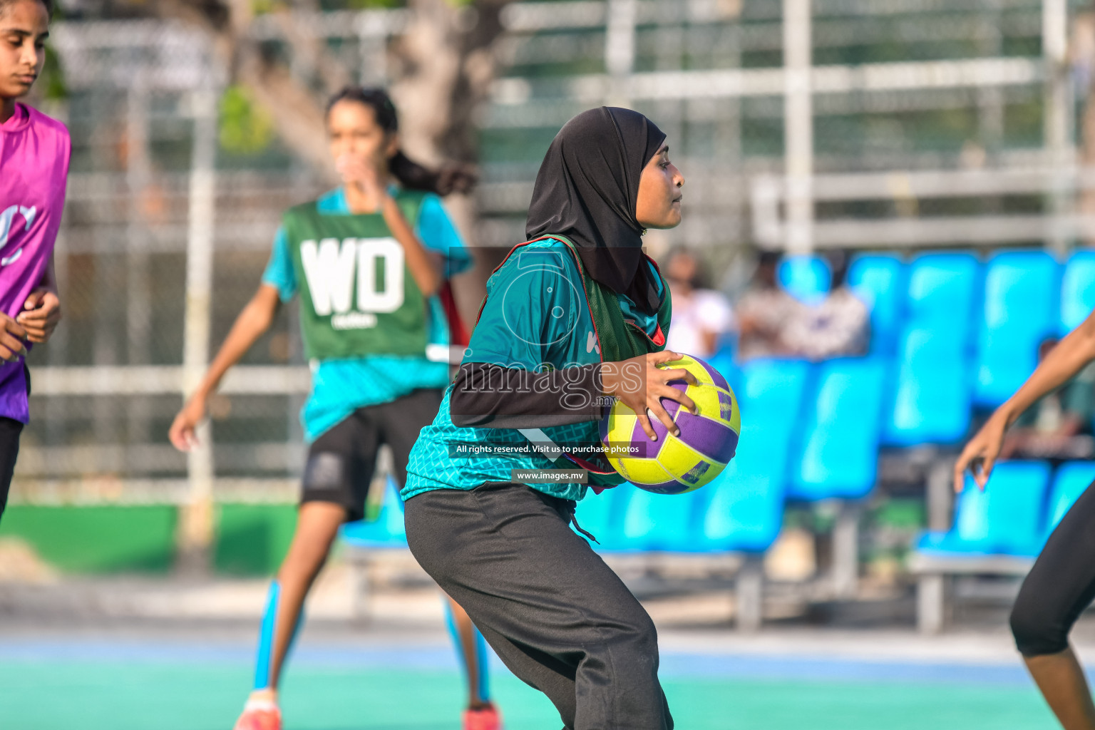 Day 11 of Junior Netball Championship 2022 held in Male', Maldives. Photos by Nausham Waheed