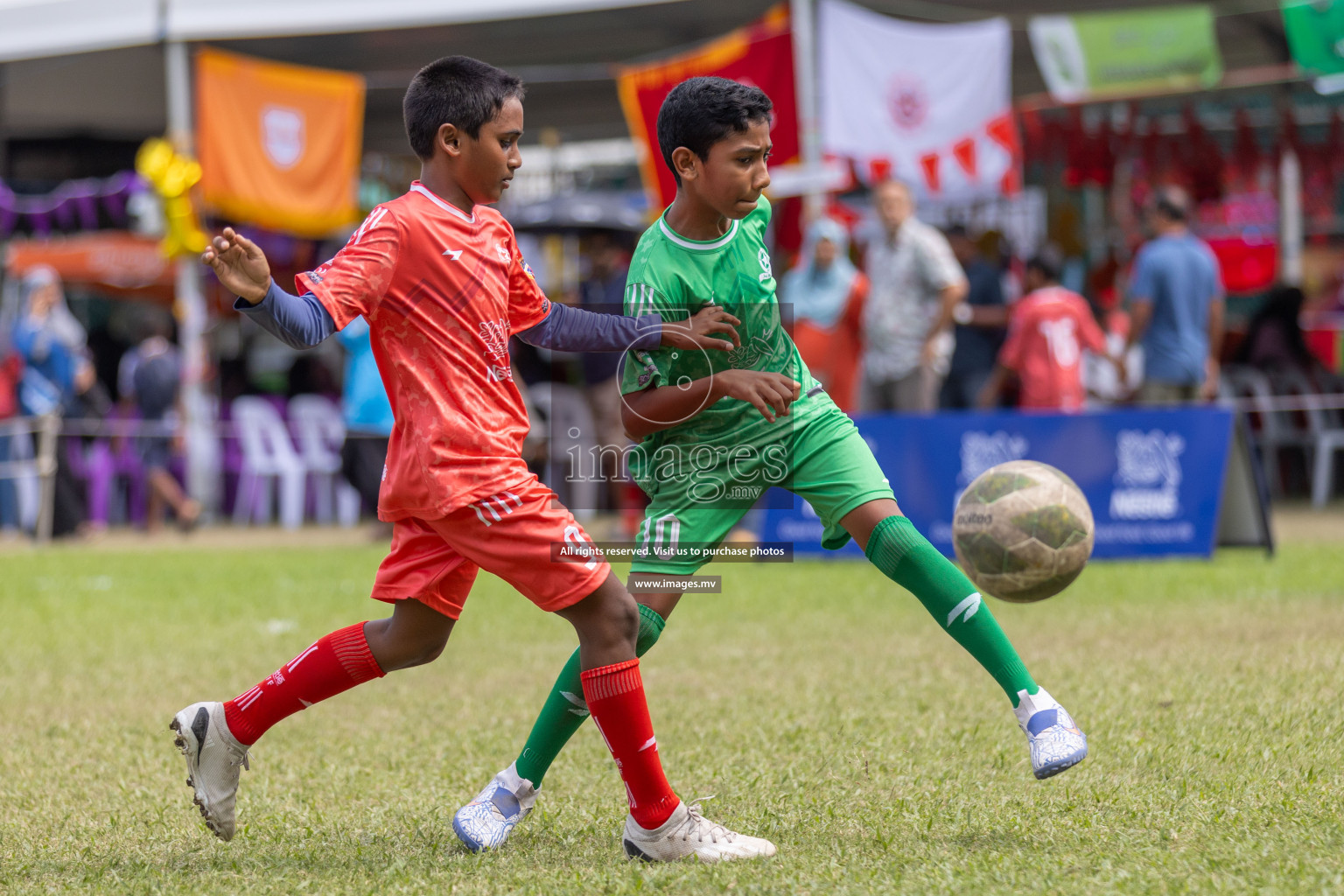 Day 2 of Nestle kids football fiesta, held in Henveyru Football Stadium, Male', Maldives on Thursday, 12th October 2023 Photos: Shuu Abdul Sattar / mages.mv