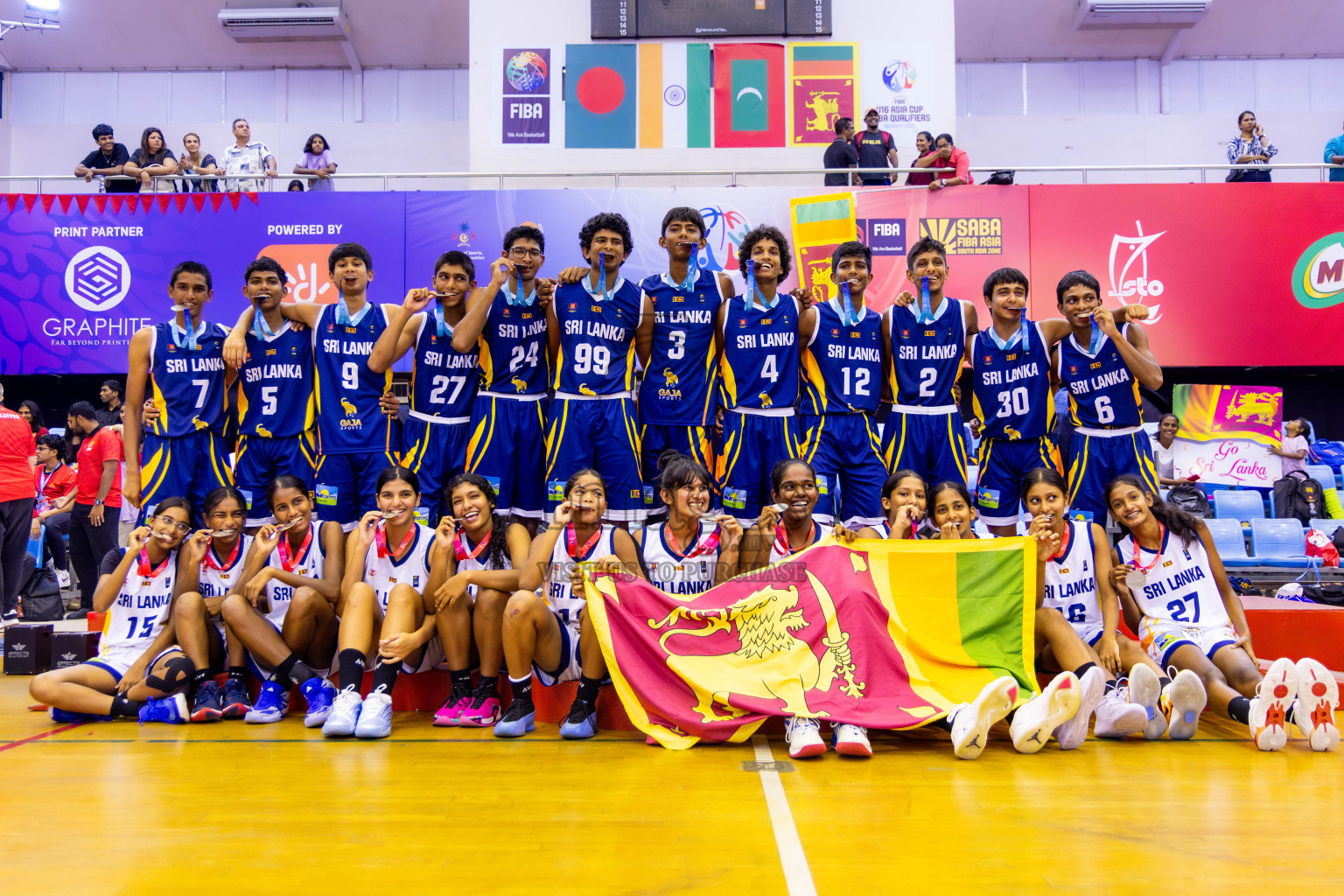 Closing Ceremony of Under 16 Asian Cup SABA Qualifiers 2025 was held in Social Center, Male', Maldives on Sunday, 15th June 2025. Photos: Nausham Waheed / images.mv