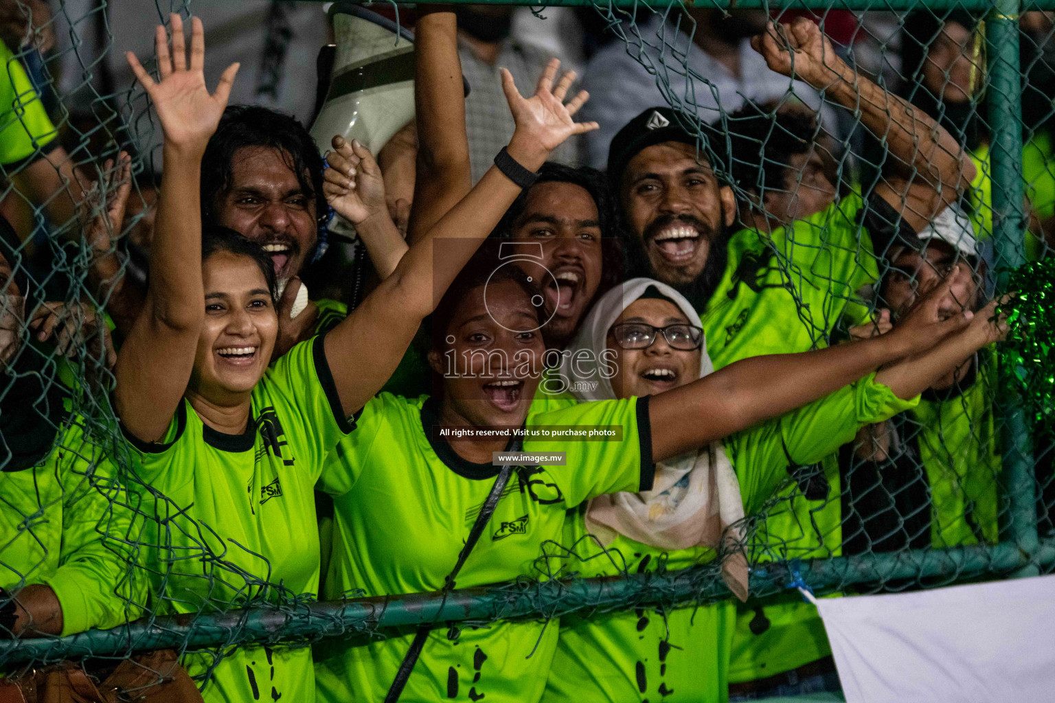 Team FSM Vs Prisons Club in the Semi Finals of Club Maldives 2021 held in Hulhumale, Maldives on 15 December 2021. Photos: Shuu Abdul Sattar / images.mv