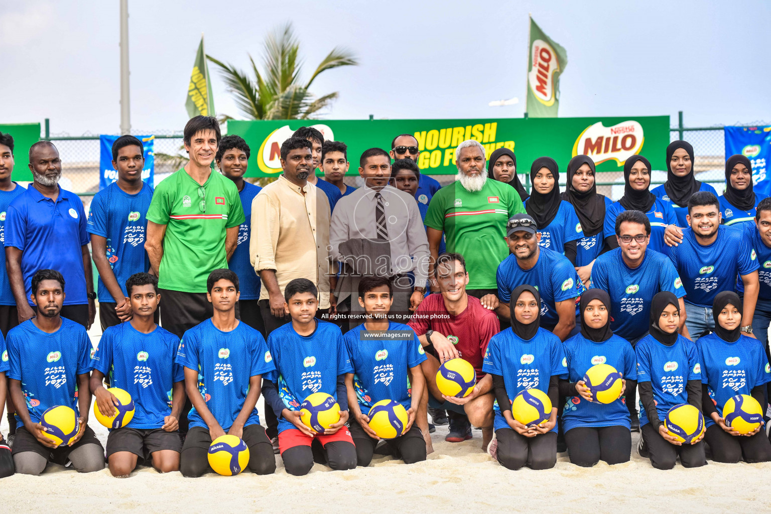 Vollyball players trainning session with Giba Photos by Nausham waheed