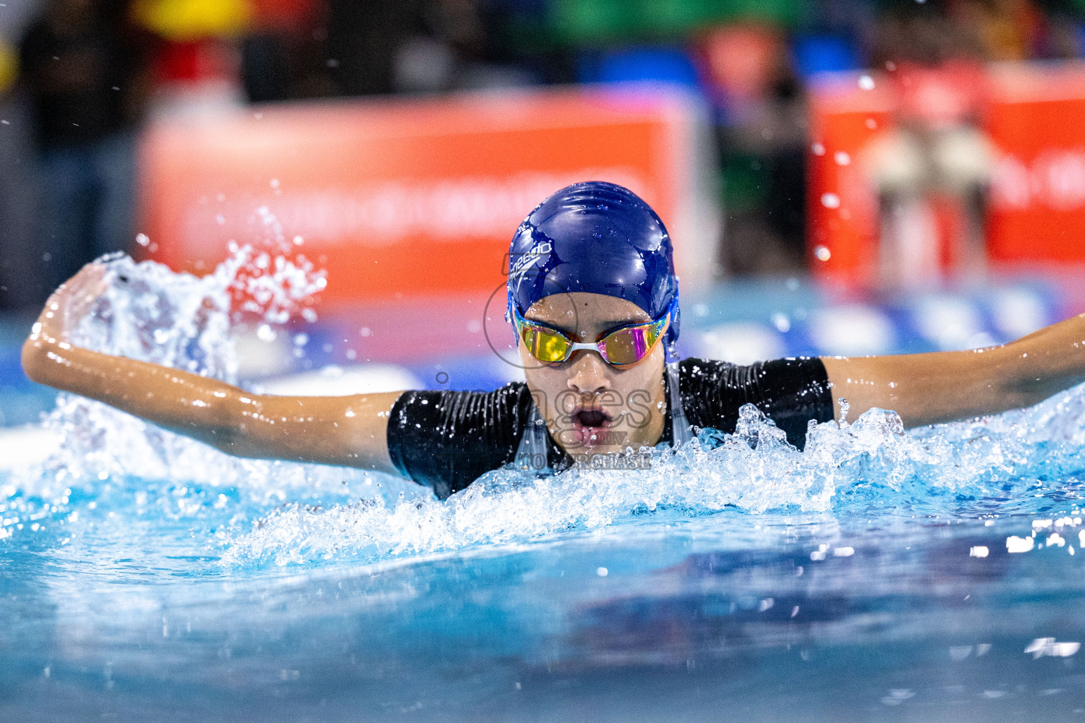 Day 7 of National Swimming Competition 2024 held in Hulhumale', Maldives on Thursday, 19th December 2024.
Photos: Ismail Thoriq / images.mv