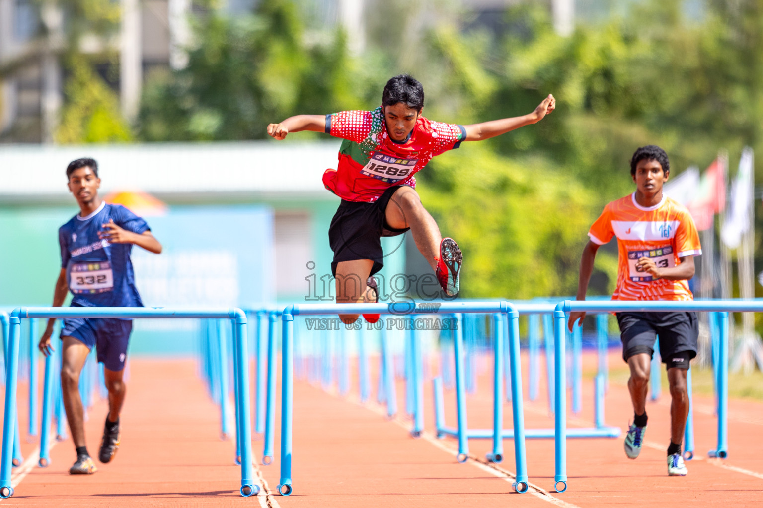 Day 4 of MWSC Interschool Athletics Championships 2024 held in Hulhumale Running Track, Hulhumale, Maldives on Tuesday, 12th November 2024. Photos by: Raaif Yoosuf / Images.mv