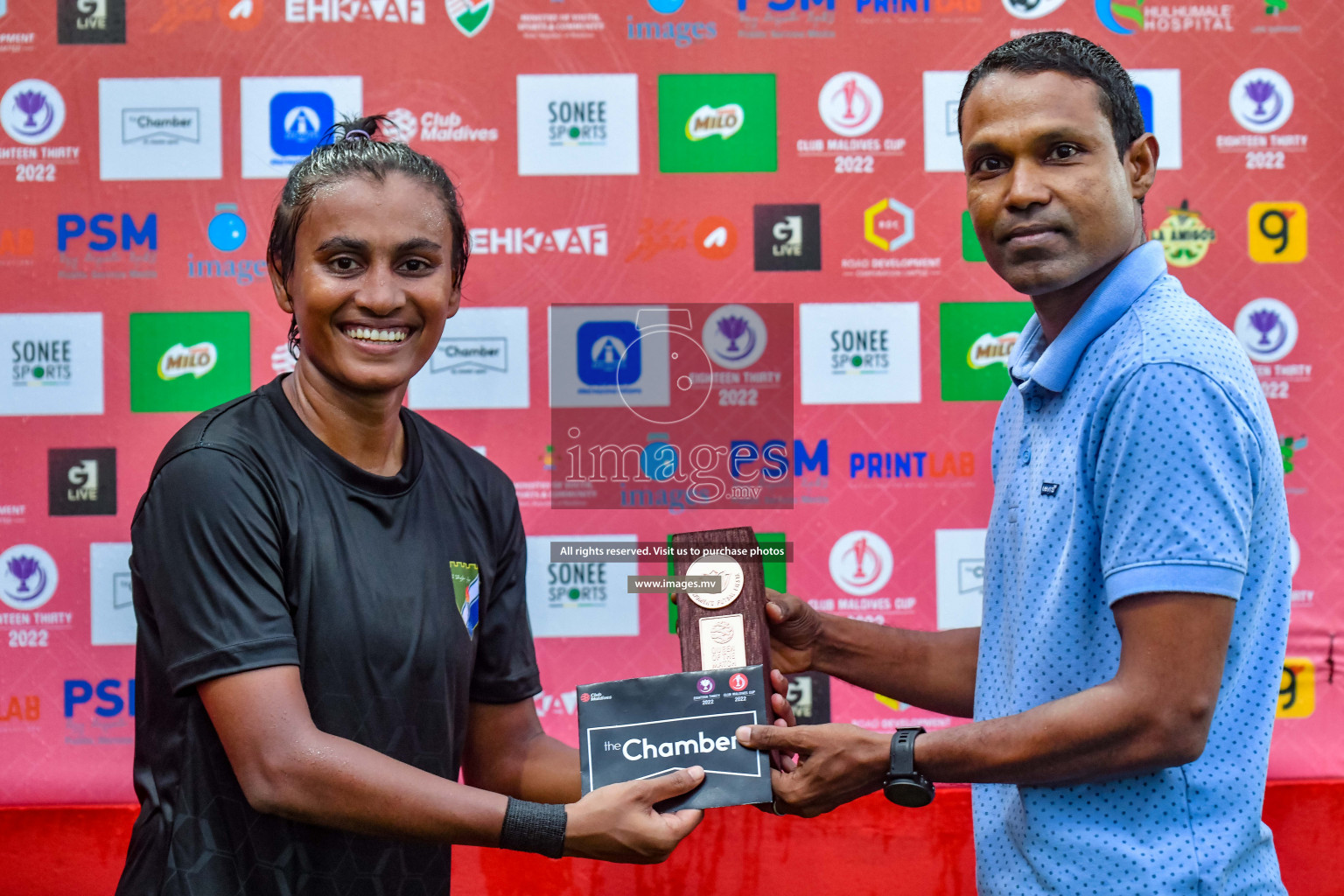 DSC vs Club MYS in Eighteen Thirty Women's Futsal Fiesta 2022 was held in Hulhumale', Maldives on Friday, 14th October 2022. Photos: Nausham Waheed / images.mv