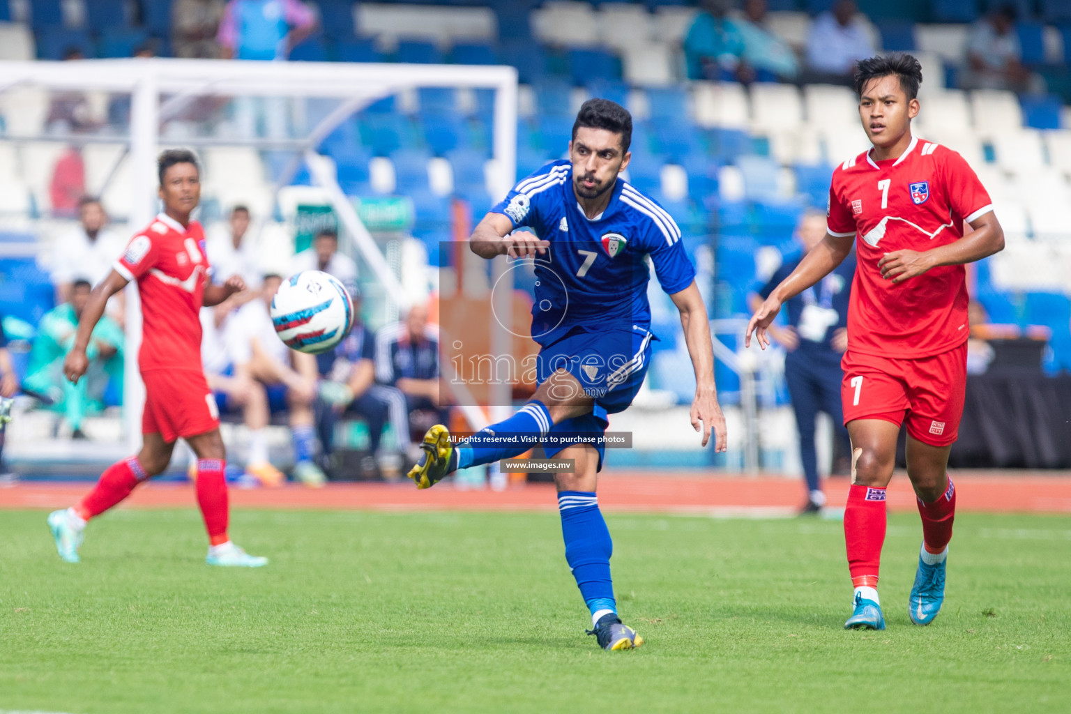 Kuwait vs Nepal in the opening match of SAFF Championship 2023 held in Sree Kanteerava Stadium, Bengaluru, India, on Wednesday, 21st June 2023. Photos: Nausham Waheed / images.mv