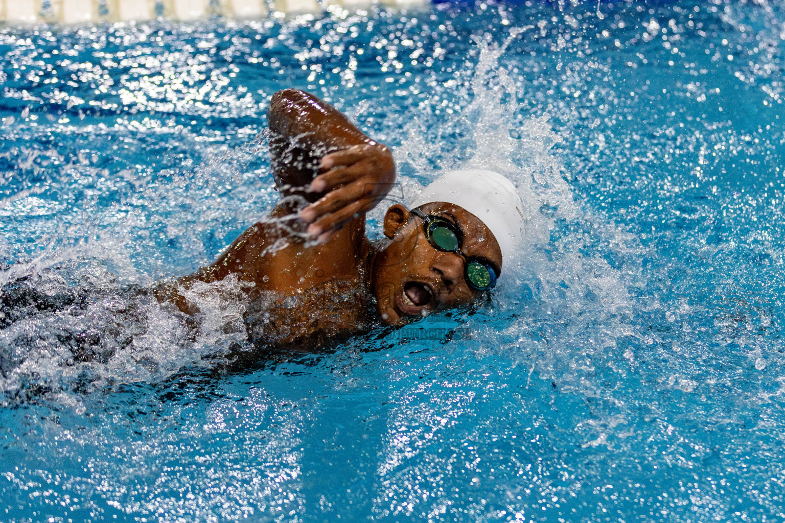 Day 2 of National Swimming Competition 2024 held in Hulhumale', Maldives on Saturday, 14th December 2024. Photos: Hassan Simah / images.mv