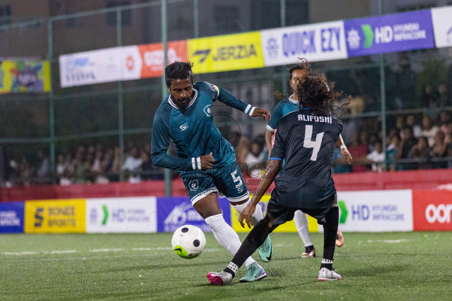 R Dhuvaafaru vs R Alifushi in Golden Futsal Challenge 2024 was held on Tuesday, 16th January 2024, in Hulhumale', Maldives
Photos: Ismail Thoriq / images.mv