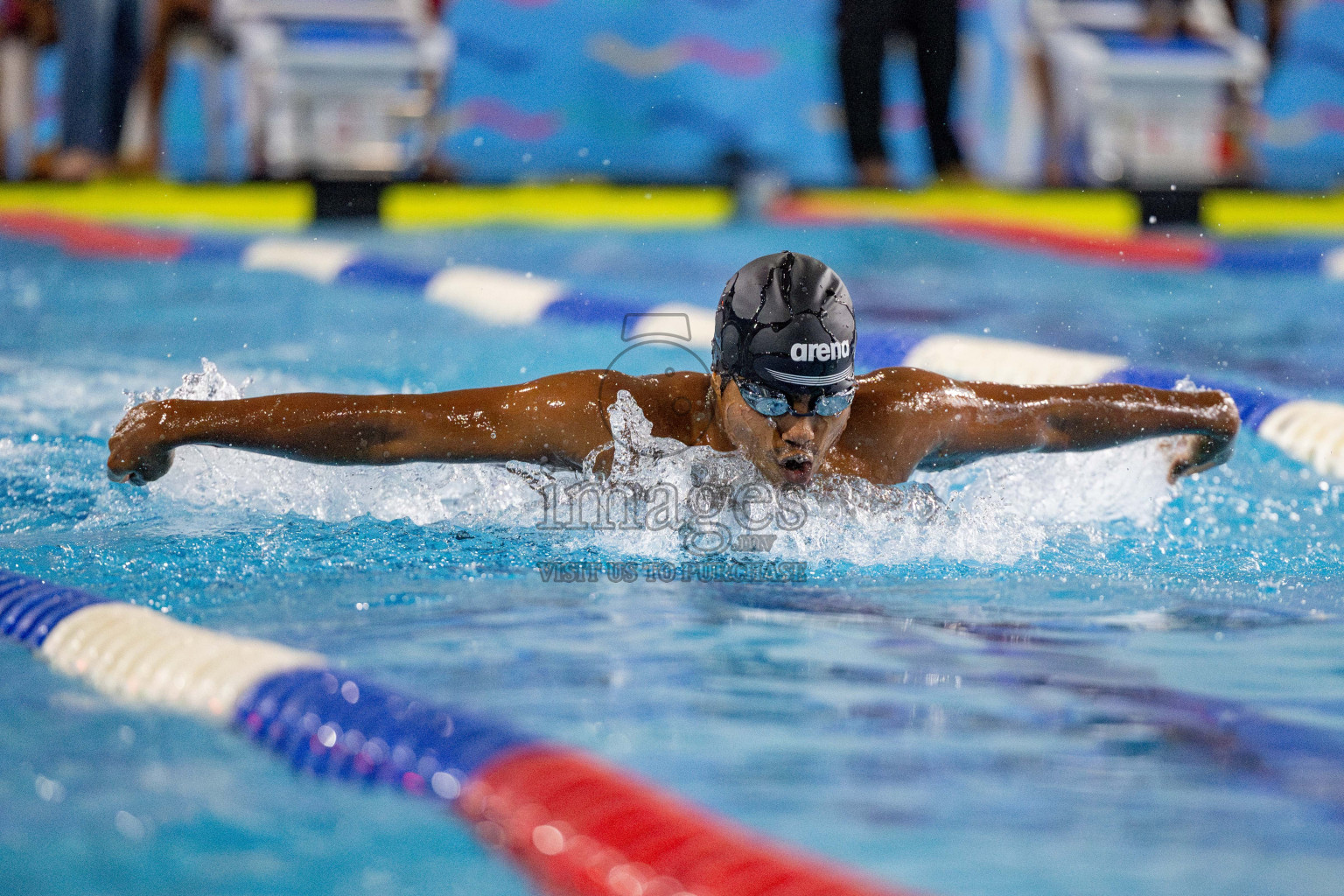 Day 4 of National Swimming Competition 2024 held in Hulhumale', Maldives on Monday, 16th December 2024. 
Photos: Hassan Simah / images.mv