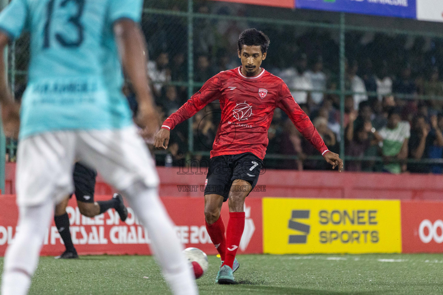 ADh Maamigili vs ADh Mahibadhoo in Day 21 of Golden Futsal Challenge 2024 was held on Sunday , 4th February 2024 in Hulhumale', Maldives Photos: Nausham Waheed / images.mv