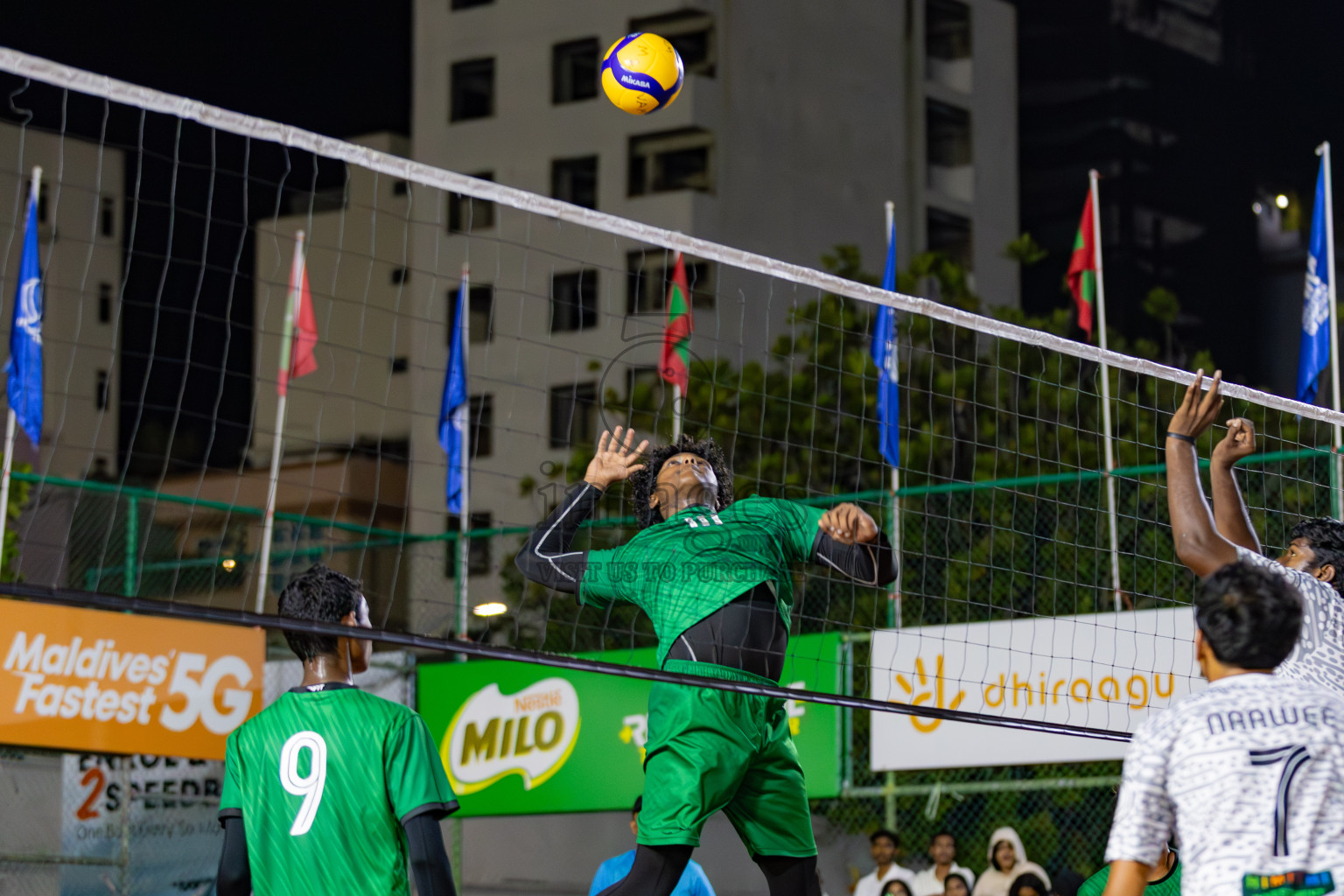 Semi Finals of Milo National Junior Volleyball Championship 2025 Day 5 was held on Thursday, 27th November 2025 at Ekuveni Turf Court Male', Maldives. Photos: Areef Adam / images.mv