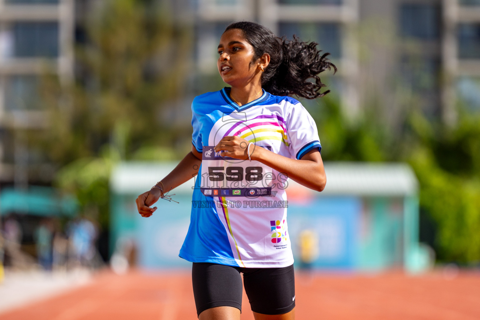 Day 2 of MWSC Interschool Athletics Championships 2024 held in Hulhumale Running Track, Hulhumale, Maldives on Sunday, 10th November 2024. 
Photos by:  Hassan Simah / Images.mv