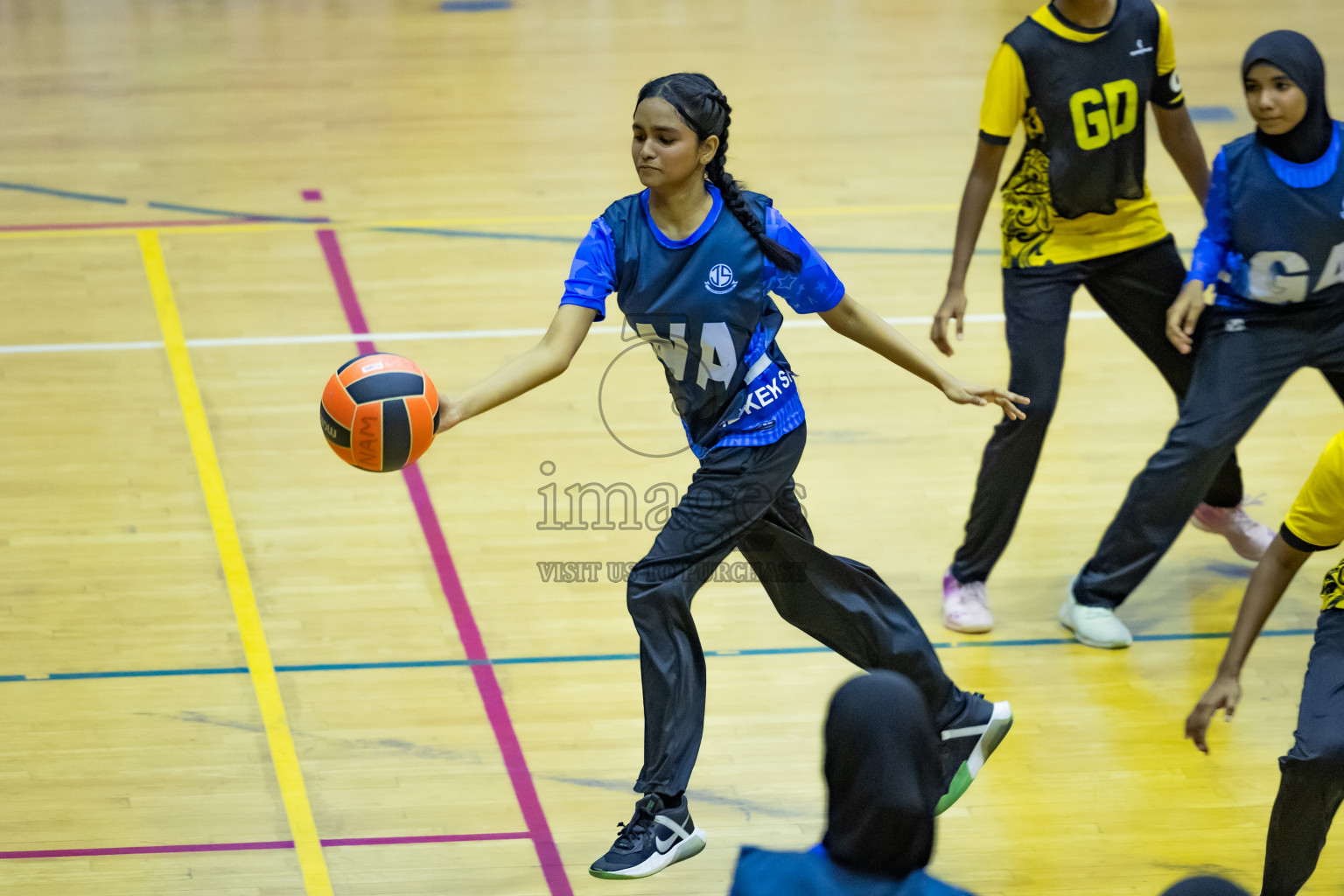 Day 12 of 25th Inter-School Netball Tournament was held in Social Center at Male', Maldives on Thursday, 22nd August 2024.