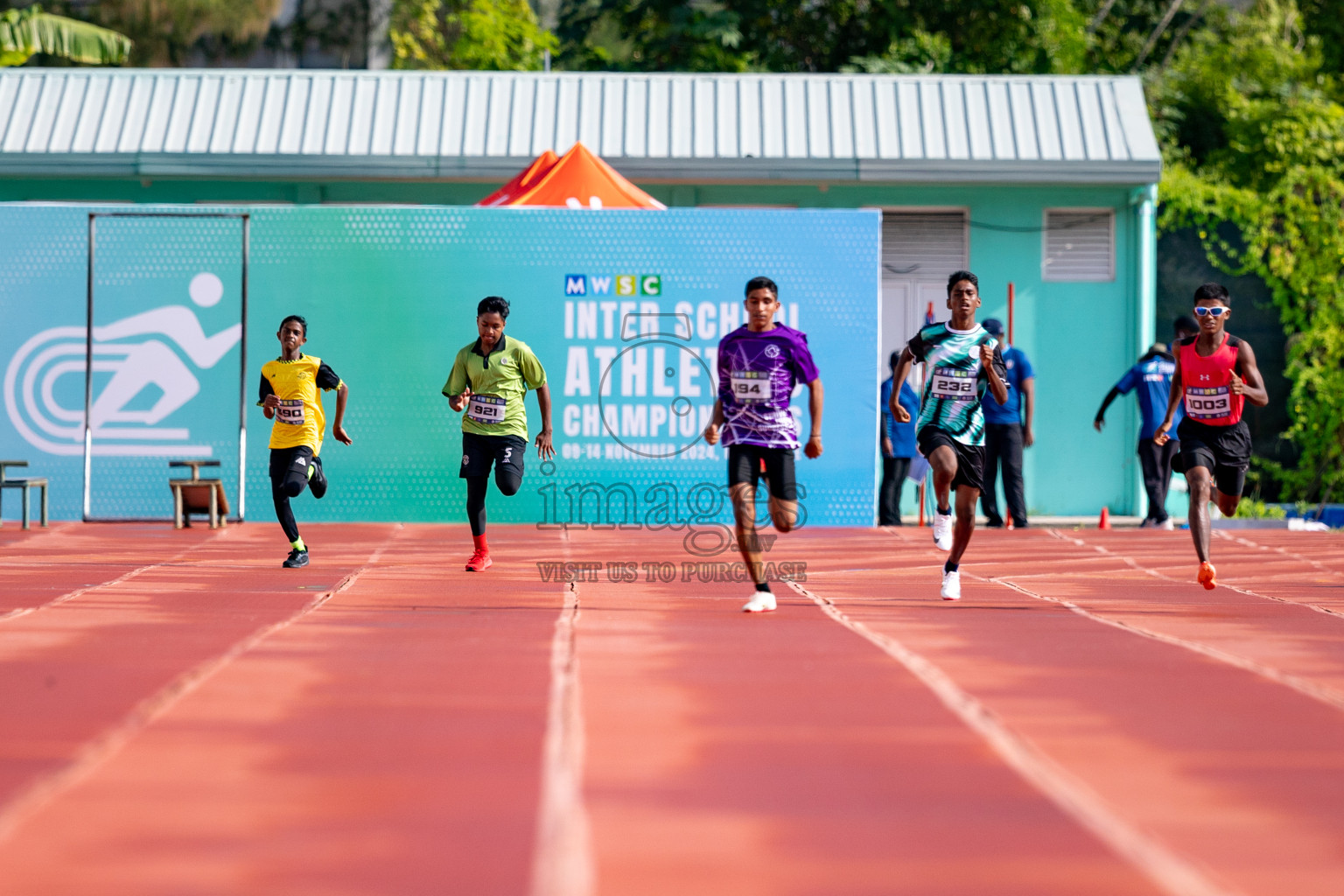 Day 3 of MWSC Interschool Athletics Championships 2024 held in Hulhumale Running Track, Hulhumale, Maldives on Monday, 11th November 2024. 
Photos by: Hassan Simah / Images.mv