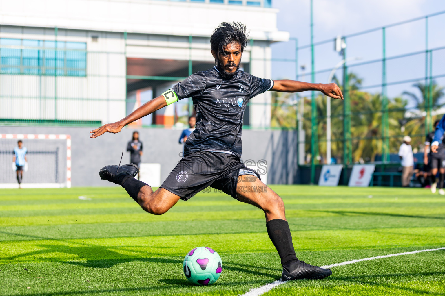 Invicto SC vs Escolar FC in Day 3 of BG Futsal Challenge 2024 was held on Thursday, 14th March 2024, in Male', Maldives Photos: Nausham Waheed / images.mv