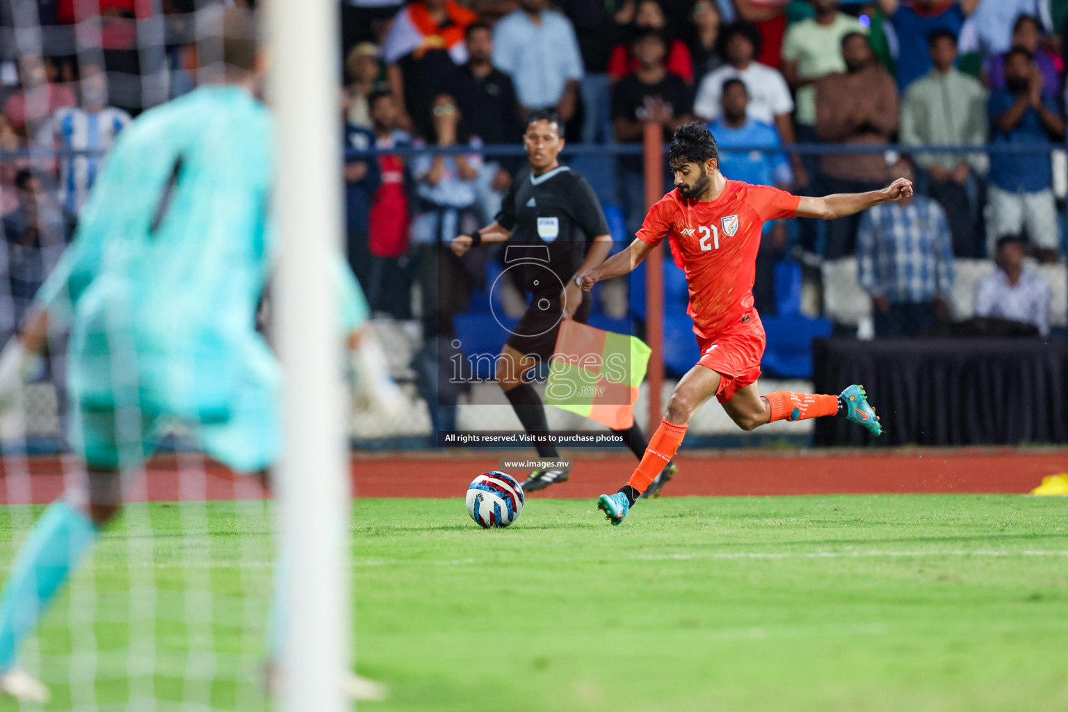 Kuwait vs India in the Final of SAFF Championship 2023 held in Sree Kanteerava Stadium, Bengaluru, India, on Tuesday, 4th July 2023. Photos: Nausham Waheed / images.mv