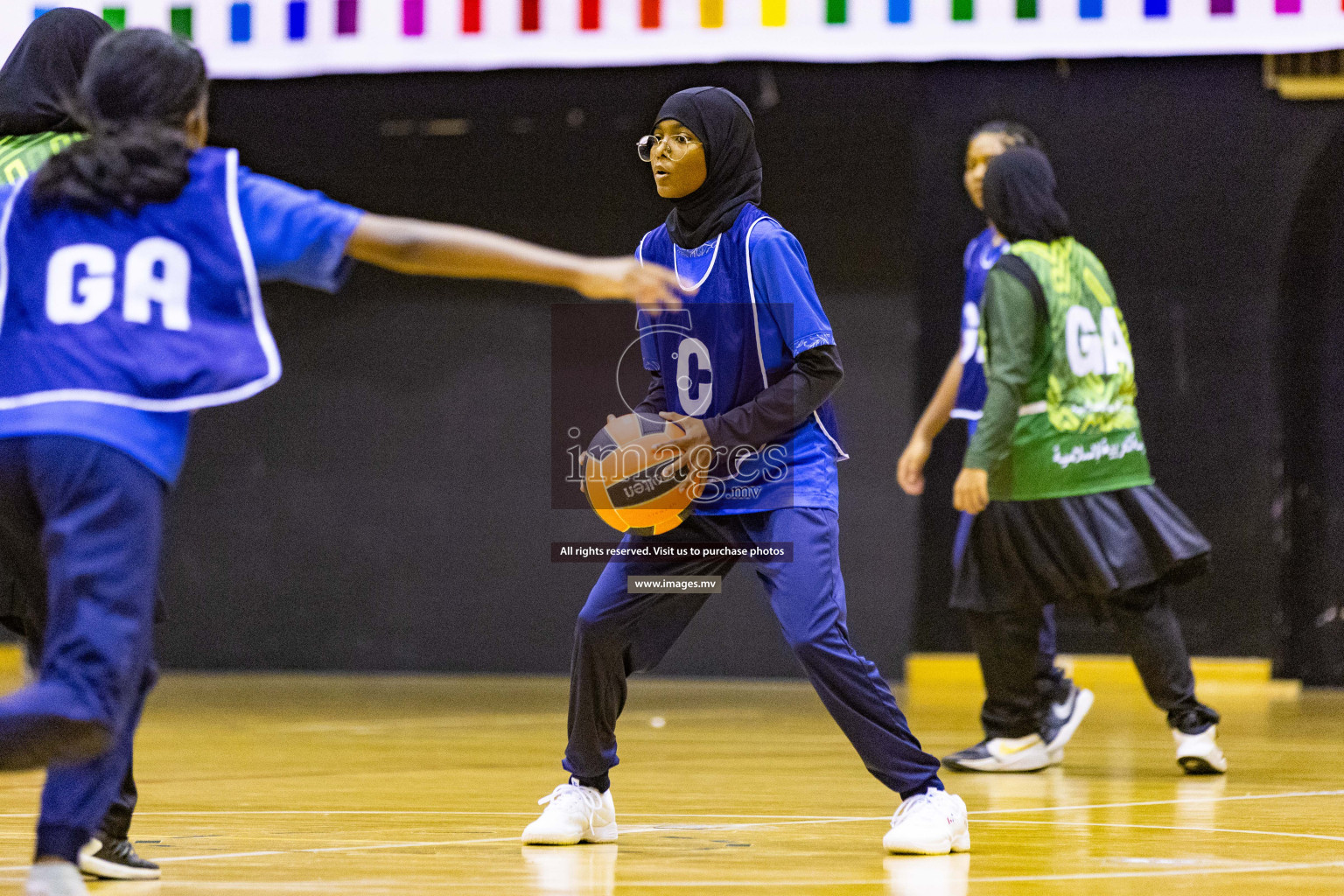 Day2 of 24th Interschool Netball Tournament 2023 was held in Social Center, Male', Maldives on 28th October 2023. Photos: Nausham Waheed / images.mv