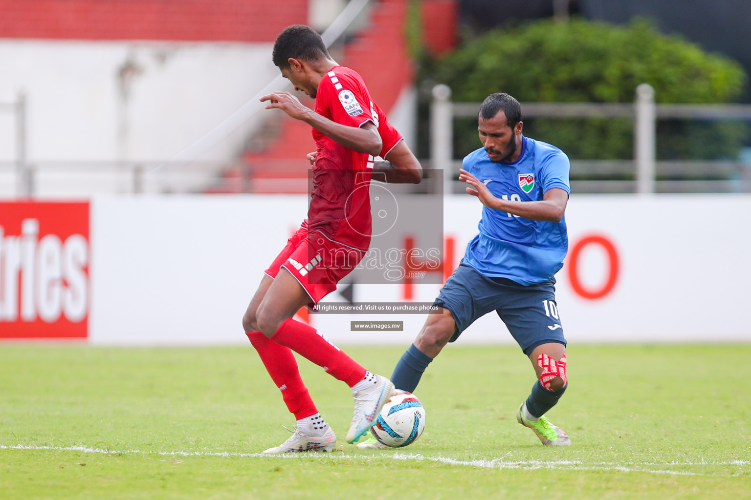 Lebanon vs Maldives in SAFF Championship 2023 held in Sree Kanteerava Stadium, Bengaluru, India, on Tuesday, 28th June 2023. Photos: Nausham Waheed, Hassan Simah / images.mv