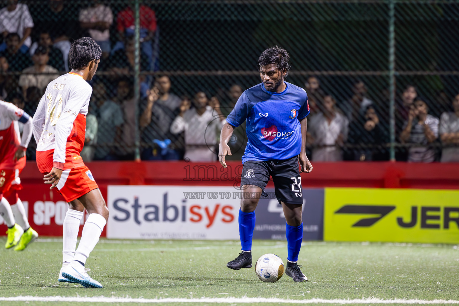 AA Mathiveri vs AA Rasdhoo in Day 15 of Golden Futsal Challenge 2025 was held on Sunday, 19th January 2025, in Hulhumale', Maldives. Photos: Ismail Thoriq / images.mv
