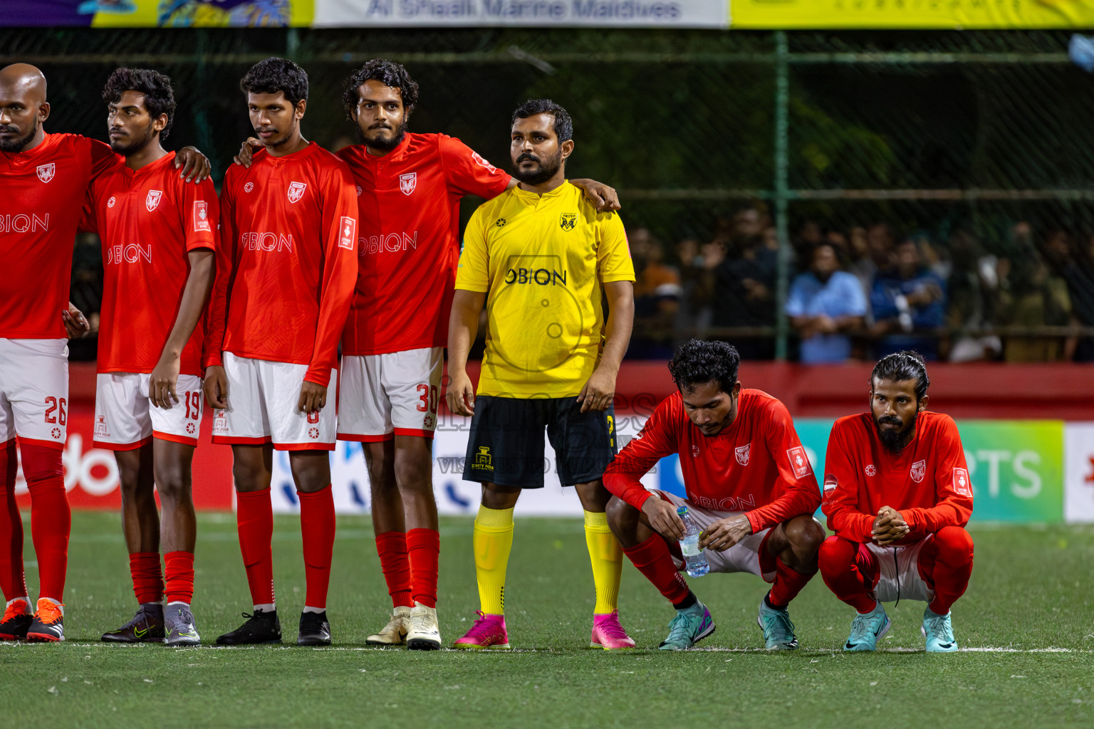 K. Gaafaru VS B. Eydhafushi in Zone 3 Group Stage Final on Day 38 of Golden Futsal Challenge 2024 which was held on Friday, 23rd February 2024, in Hulhumale', Maldives 
Photos: Hassan Simah/ images.mv