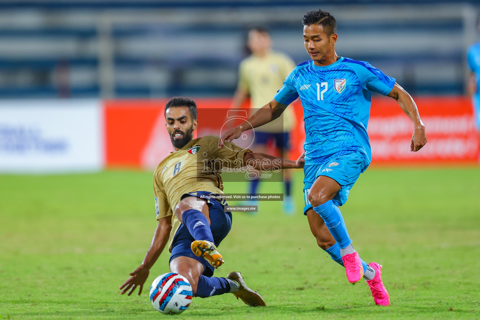 India vs Kuwait in SAFF Championship 2023 held in Sree Kanteerava Stadium, Bengaluru, India, on Tuesday, 27th June 2023. Photos: Nausham Waheed/ images.mv