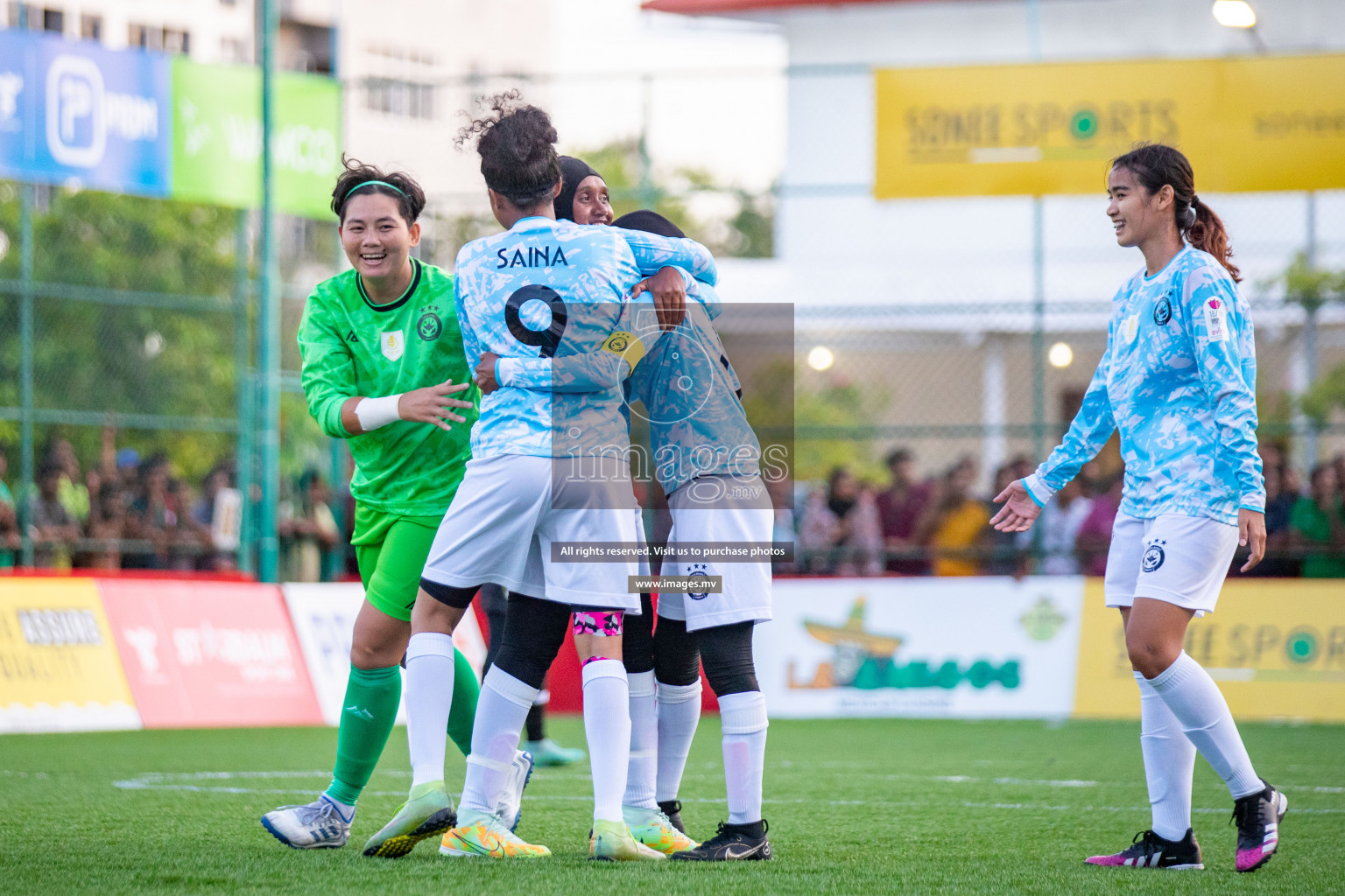 MPL vs DSC in Eighteen Thirty Women's Futsal Fiesta 2022 was held in Hulhumale', Maldives on Monday, 17th October 2022. Photos: Hassan Simah, Mohamed Mahfooz Moosa / images.mv