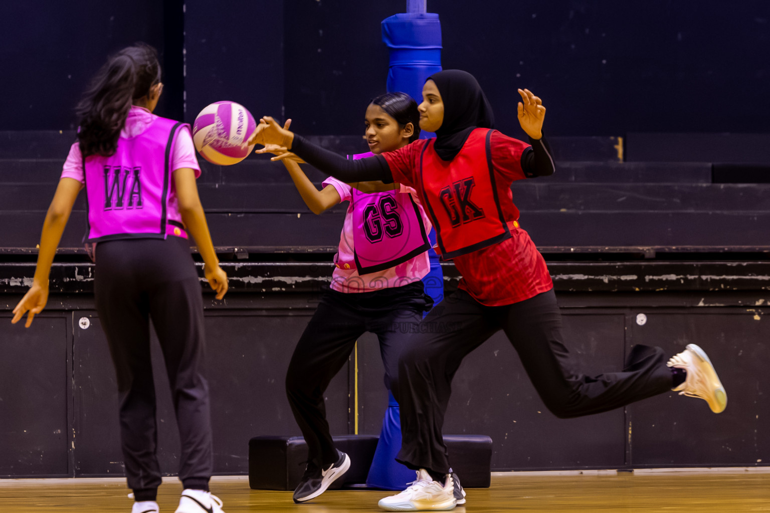 C Matrix vs Xenith SC in Day 7 of 24th Milo Netball Association Championship was held in Social Center at Male', Maldives on Sunday, 7th September 2025. Photos: Nausham Waheed / images.mv