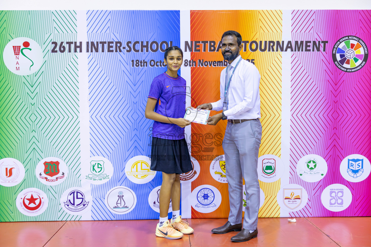 Day 15 of 26th Inter-School Netball Tournament 2025 was held in Social Center Indoor Hall on Thursday, 6th November 2025. Photos: Areef Adam / images.mv