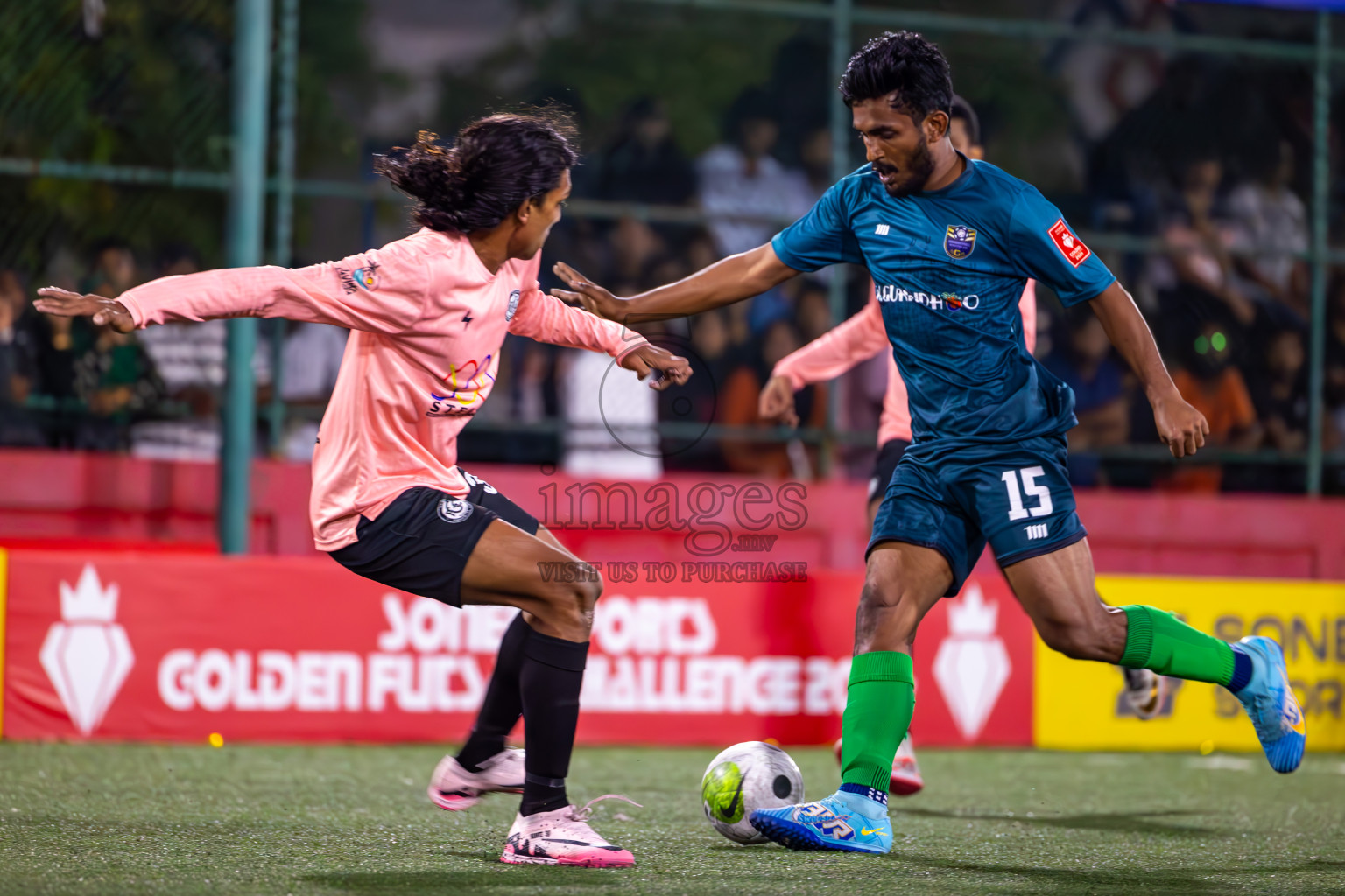 K Gulhi VS K Guraidhoo in Day 25 of Golden Futsal Challenge 2024 was held on Thursday , 8th February 2024 in Hulhumale', Maldives
Photos: Ismail Thoriq / images.mv