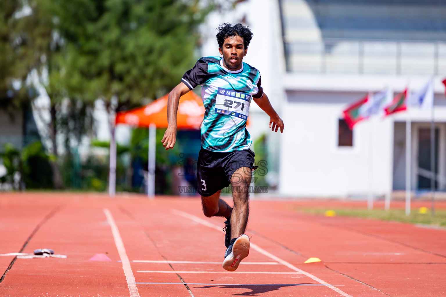 Day 3 of MWSC Interschool Athletics Championships 2024 held in Hulhumale Running Track, Hulhumale, Maldives on Monday, 11th November 2024. Photos by:  Nausham Waheed / Images.mv