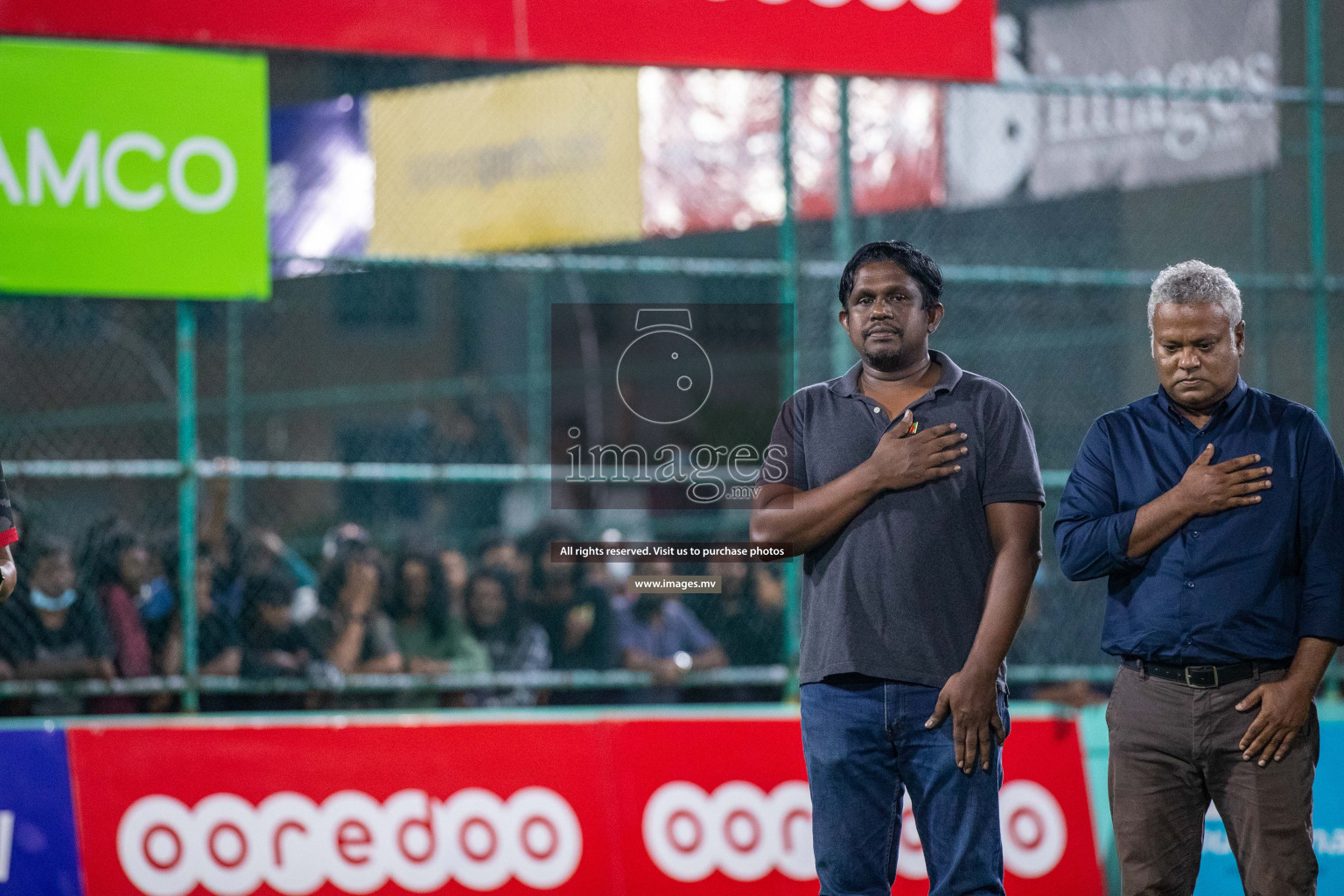 RRC Vs FSM in the Semi Finals of Club Maldives 2021 held in Hulhumale, Maldives on 19 December 2021. Photos: Ismail Thoriq / images.mv