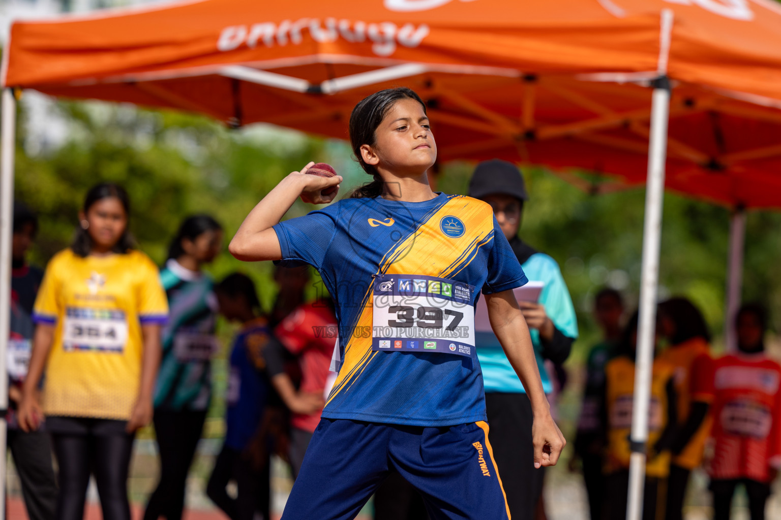 Day 1 of MWSC Interschool Athletics Championships 2024 held in Hulhumale Running Track, Hulhumale, Maldives on Saturday, 9th November 2024. 
Photos by: Hassan Simah / Images.mv