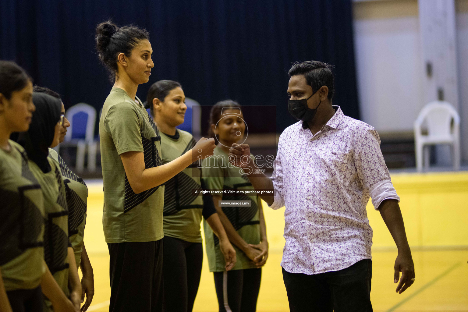 Green Streets vs Mahibadhoo Sports Club in the Semi Finals of Milo National Netball Tournament 2021 held on 3 December 2021 in Male', Maldives, Photos by Maanish