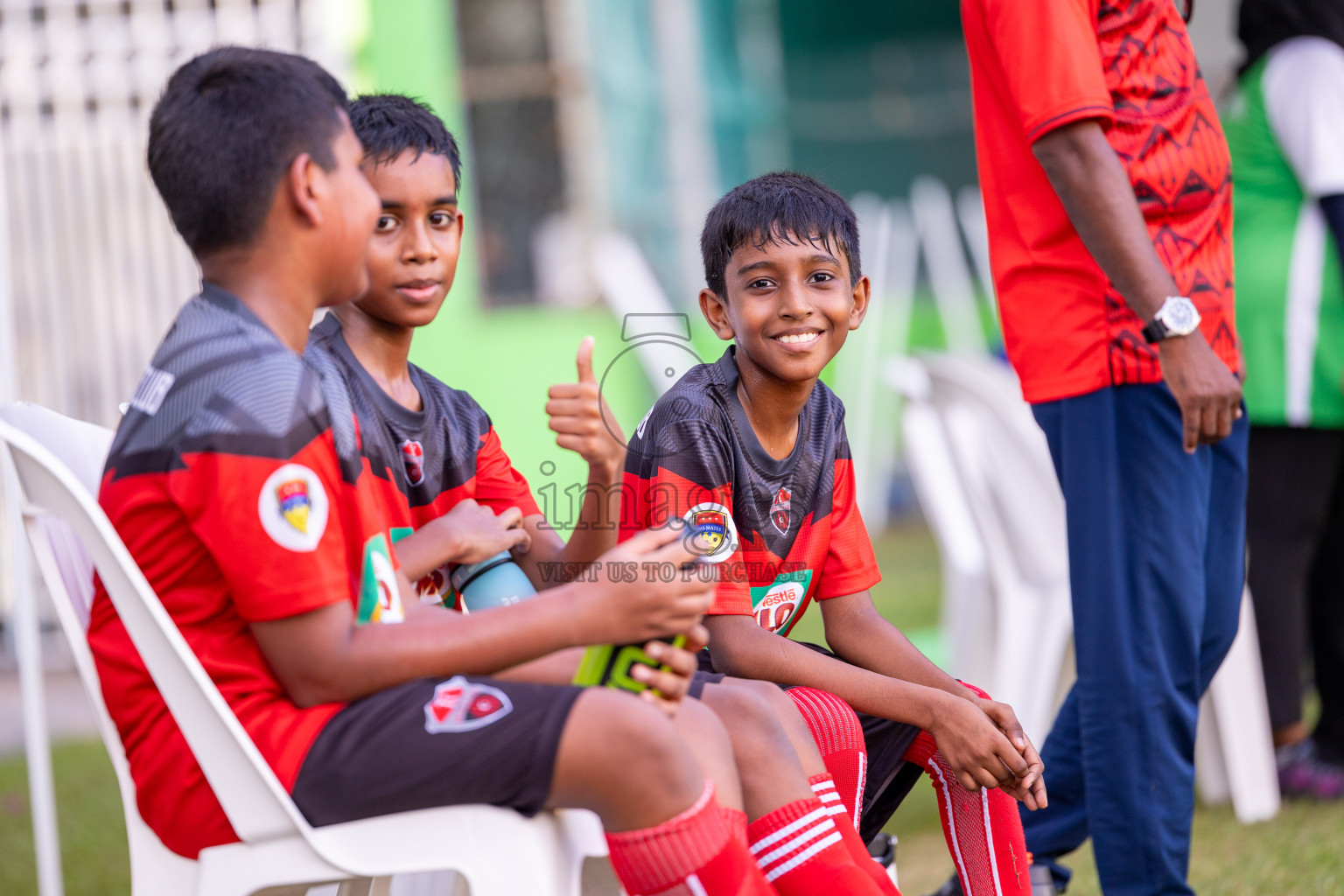 Day 1 of MILO Academy Championship 2024 - U12 was held at Henveiru Grounds in Male', Maldives on Thursday, 4th July 2024. 
Photos: Ismail Thoriq / images.mv