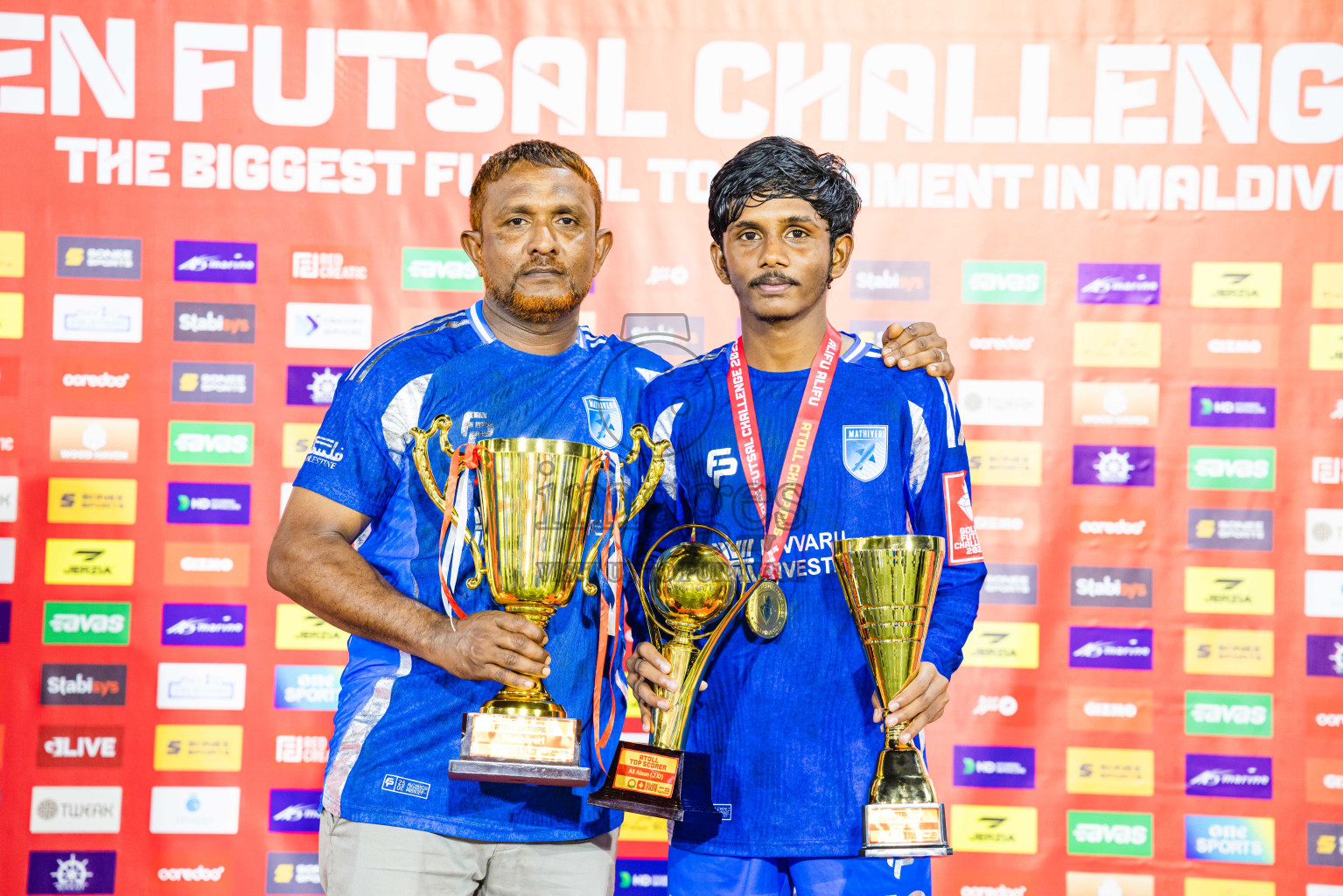 AA. Mathiveri VS AA. Thoddoo in Atoll Round Final on Day 20 of Golden Futsal Challenge 2025 was held on Thursday, 23rd January 2025, in Hulhumale', Maldives. Photos: Abdulla Abeed / images.mv