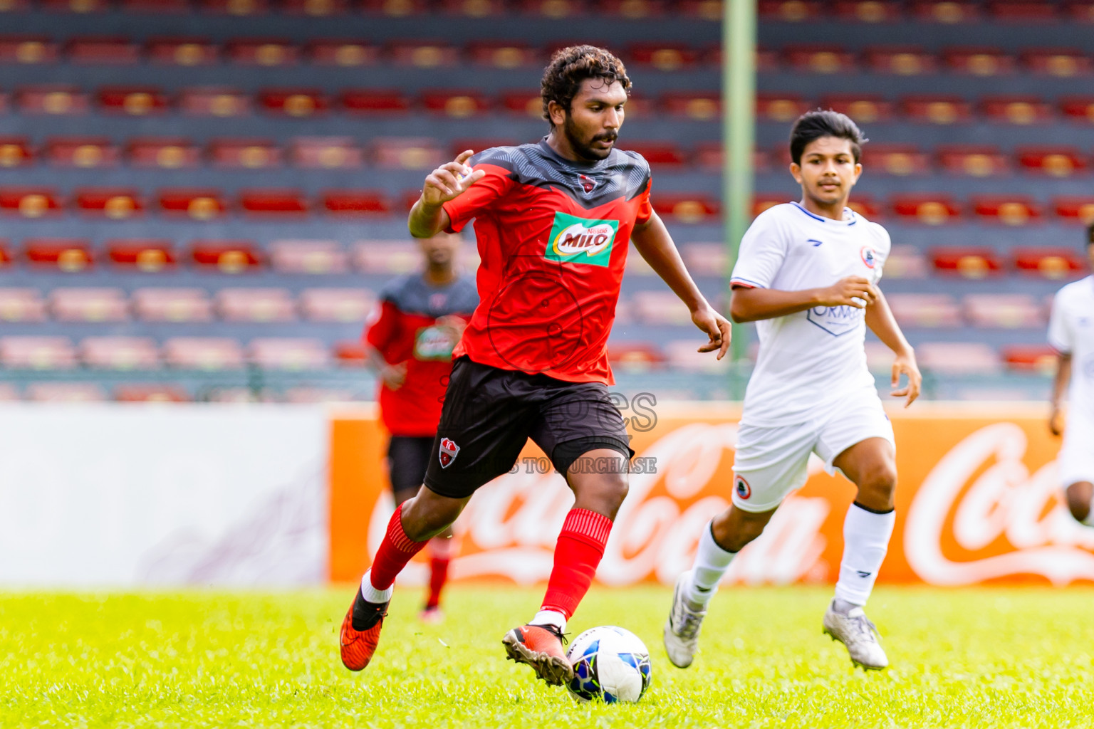 TC Sports Club vs Ode Sports Club in day 1 of Under 19 Youth Championship 2024 was held at National Stadium in Male', Maldives on Sunday, 9th June 2024. Photos: Nausham Waheed / images.mv