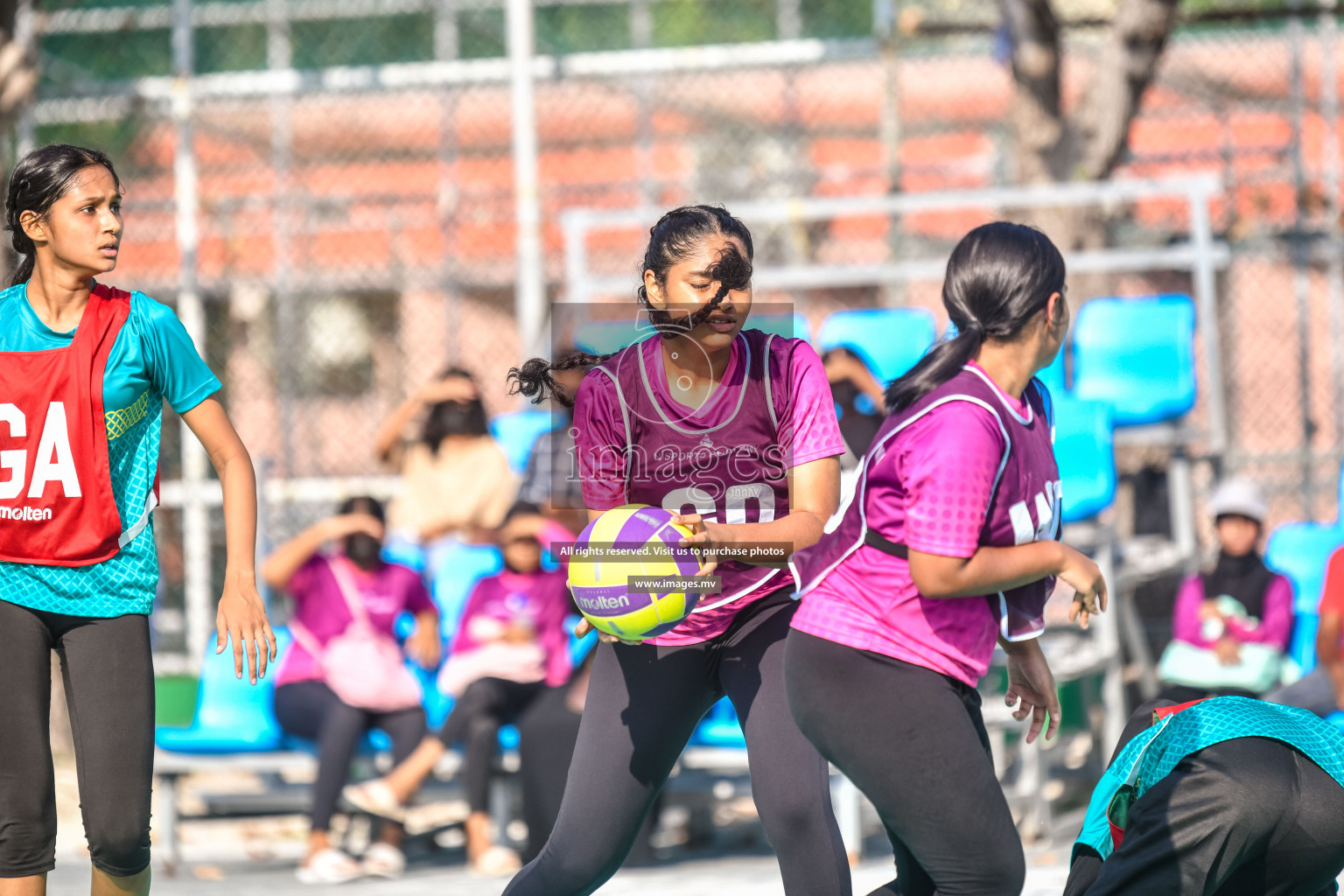 Day3 of Junior Netball Championship 2022 on 5 March 2022 held in Male', Maldives. Photos by Nausham Waheed.