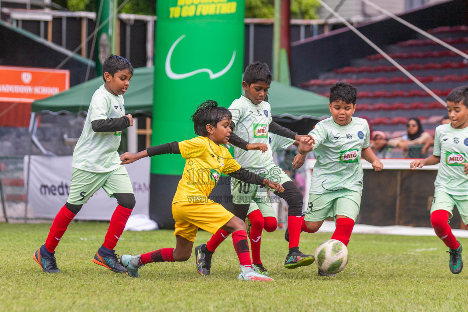 Day 2 of MILO Kids Football Fiesta was held at National Stadium in Male', Maldives on Saturday, 24th February 2024.