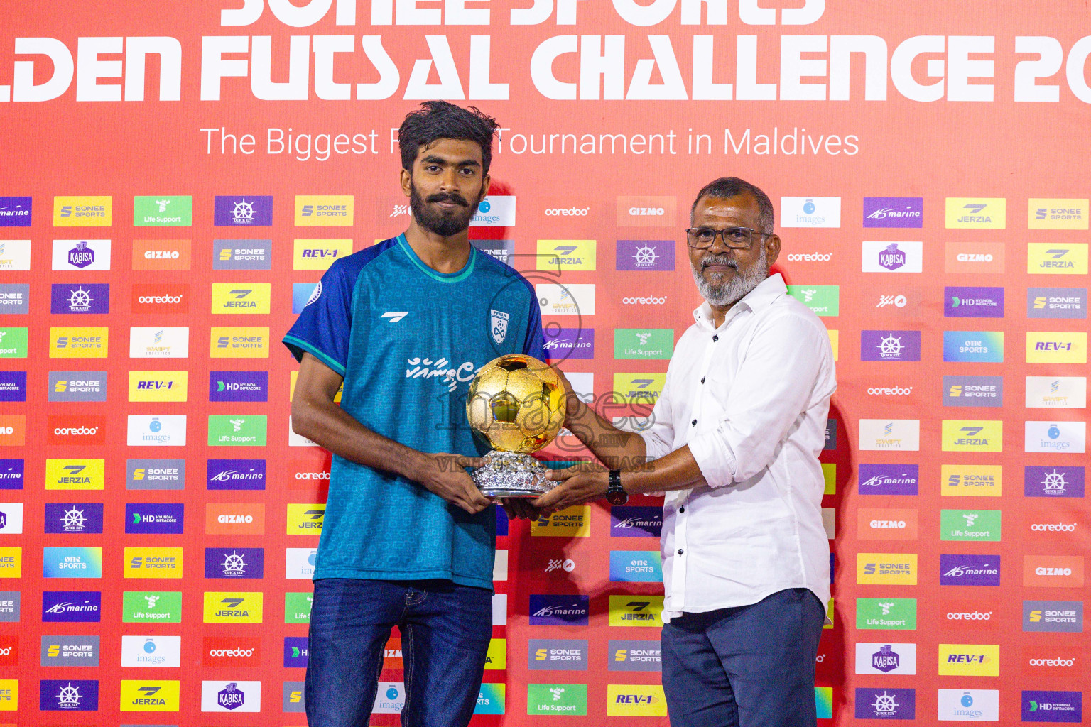 B Eydhafushi vs L Gan in the Final of Golden Futsal Challenge 2024 was held on Thursday, 7th March 2024, in Hulhumale', Maldives 
Photos: Ismail Thoriq / images.mv