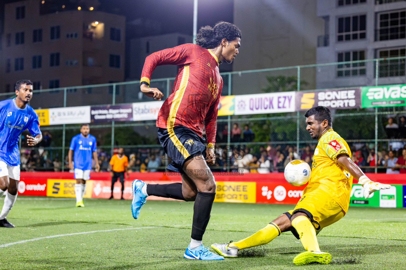 K Himmafushi vs K Maafushi on Day 18 of Golden Futsal Challenge 2025 was held on Thursday, 23rd January 2025, in Hulhumale', Maldives. Photos: Nausham Waheed / images.mv