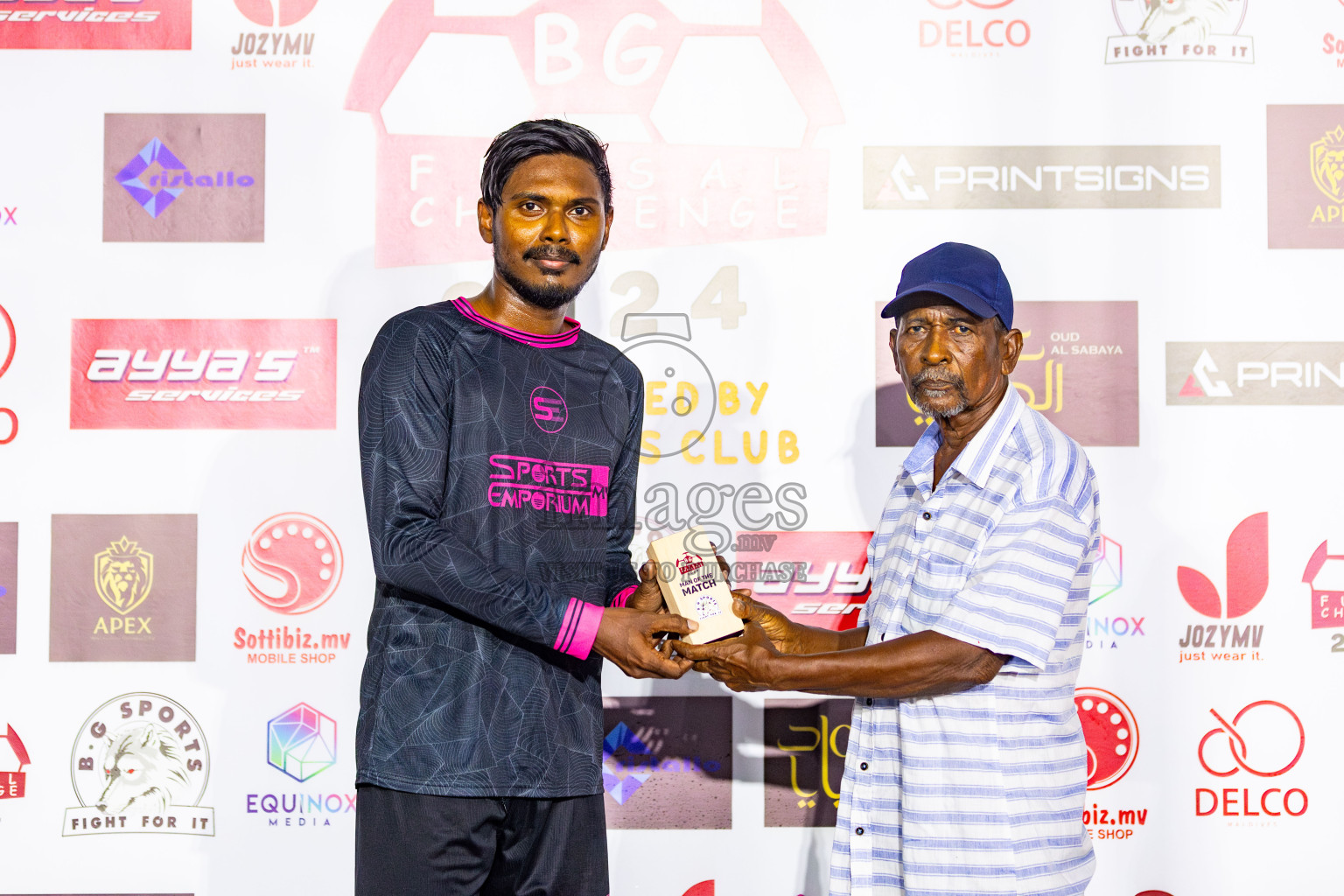 JJ Sports Club vs Club PK in Day 5 of BG Futsal Challenge 2024 was held on Saturday, 16th March 2024, in Male', Maldives Photos: Nausham Waheed / images.mv