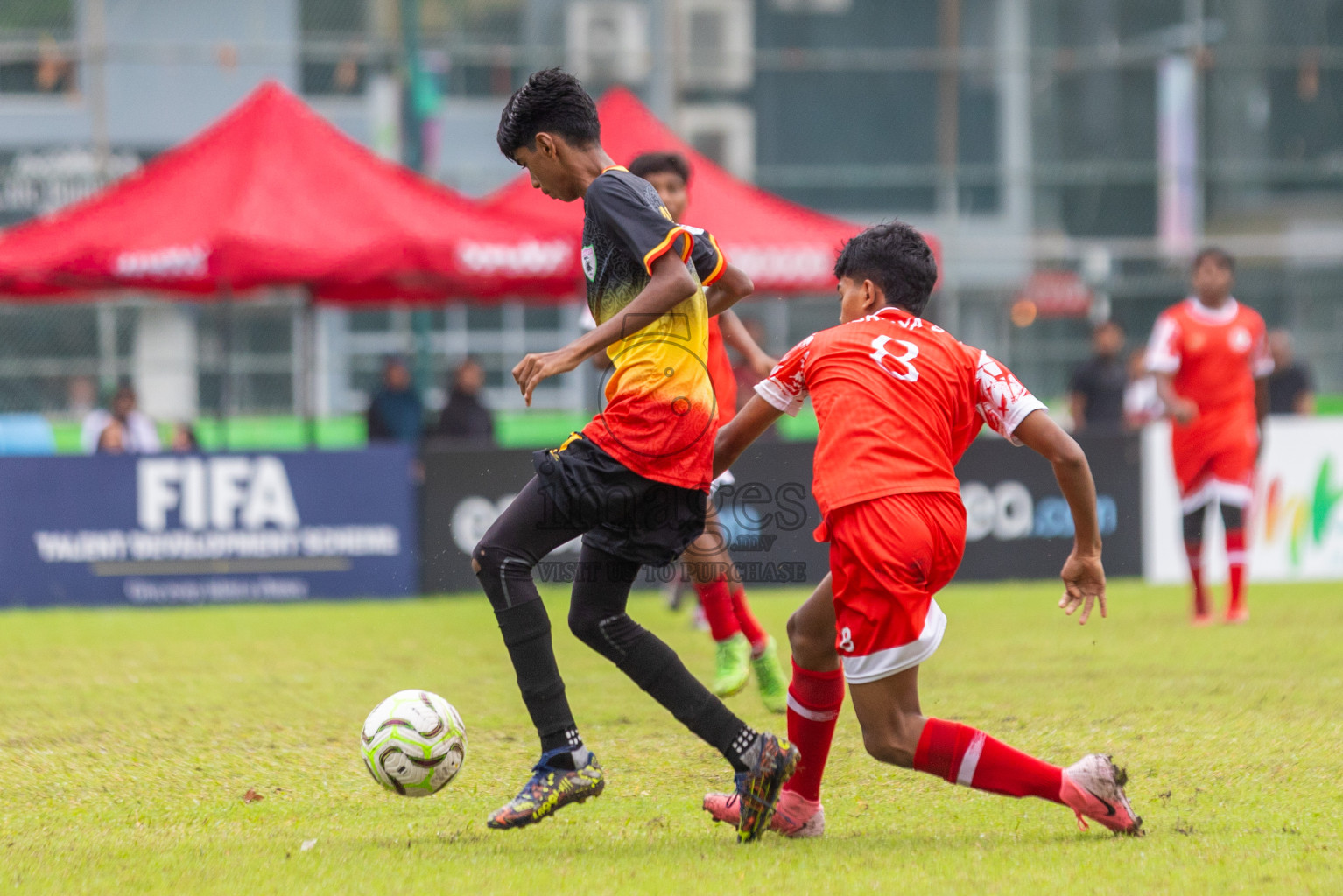 Eagles vs Hurriya in day 6 of Dhivehi Youth League 2024 held at Henveiru Stadium on Saturday 30th November 2024. Photos: Shuu Abdul Sattar/ Images.mv